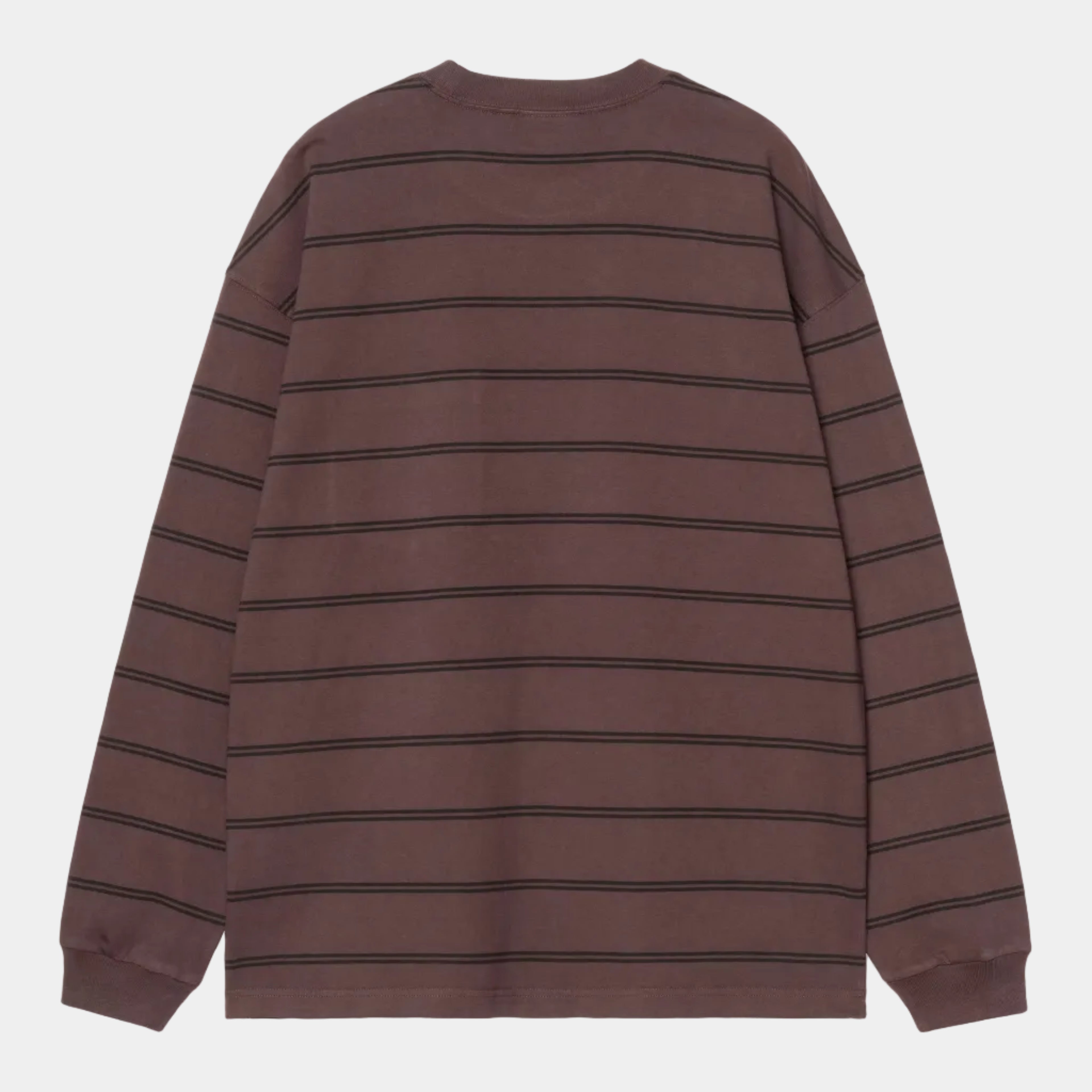 Carhartt WIP Cardona LS Pocket T-Shirt - Cardona Stripe/Natural /Palisander