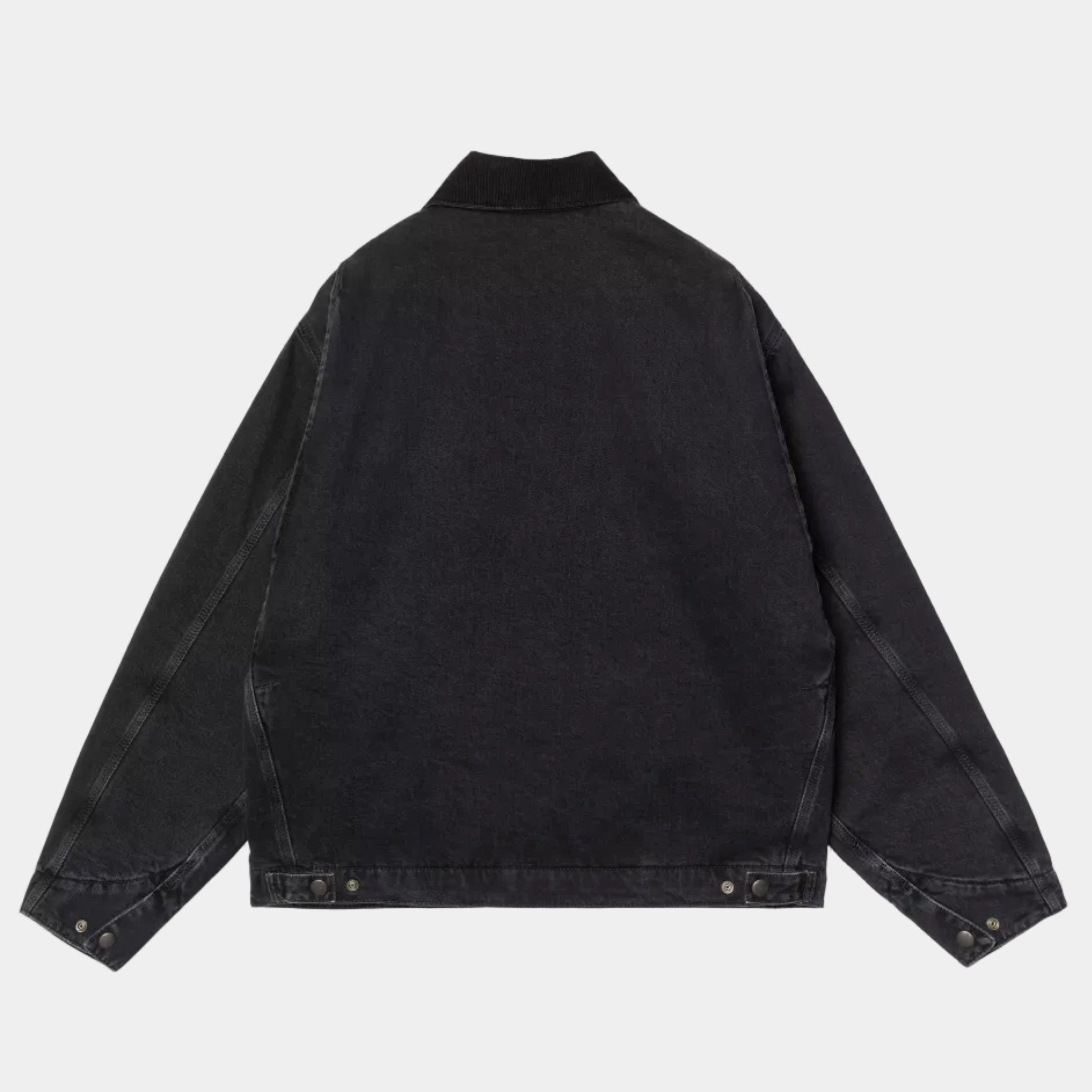 Carhartt WIP OG Detroit Jacket (Winter) - Smith Denim Black/Black Stone Washed