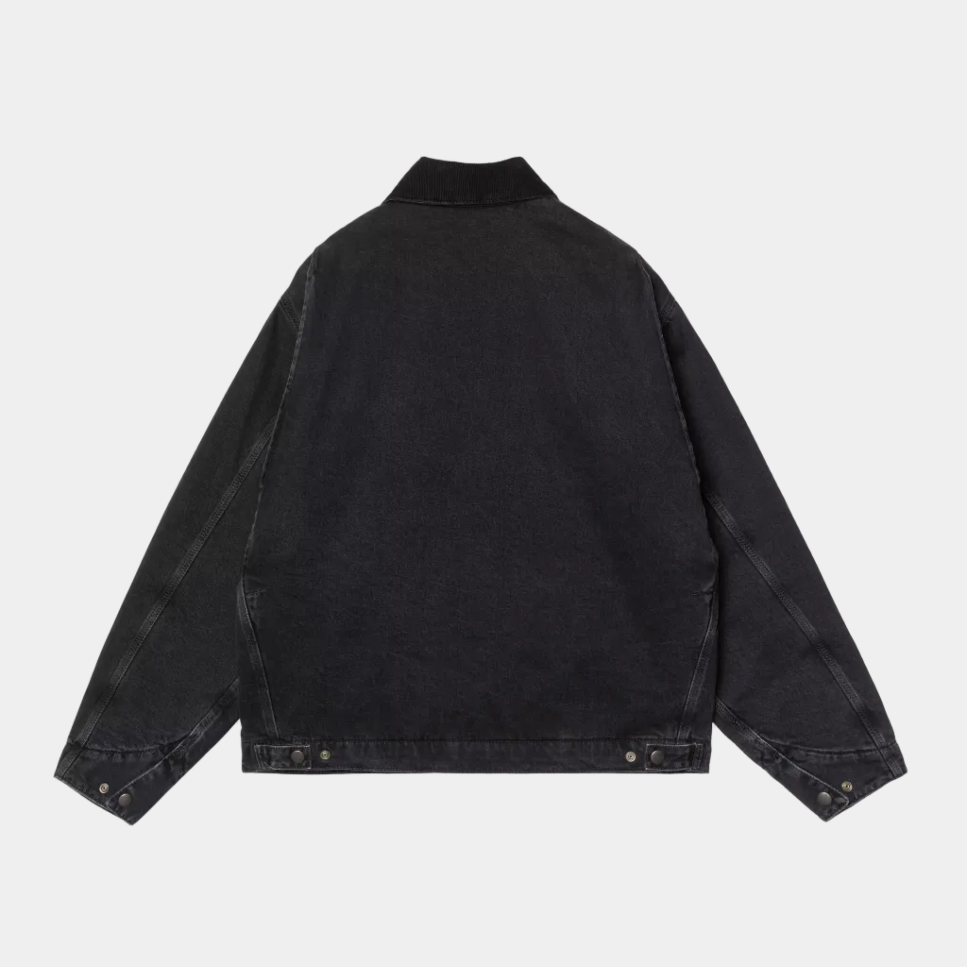 Carhartt WIP OG Detroit Smith Denim Jacket (Winter) - Black/Black Stone Washed