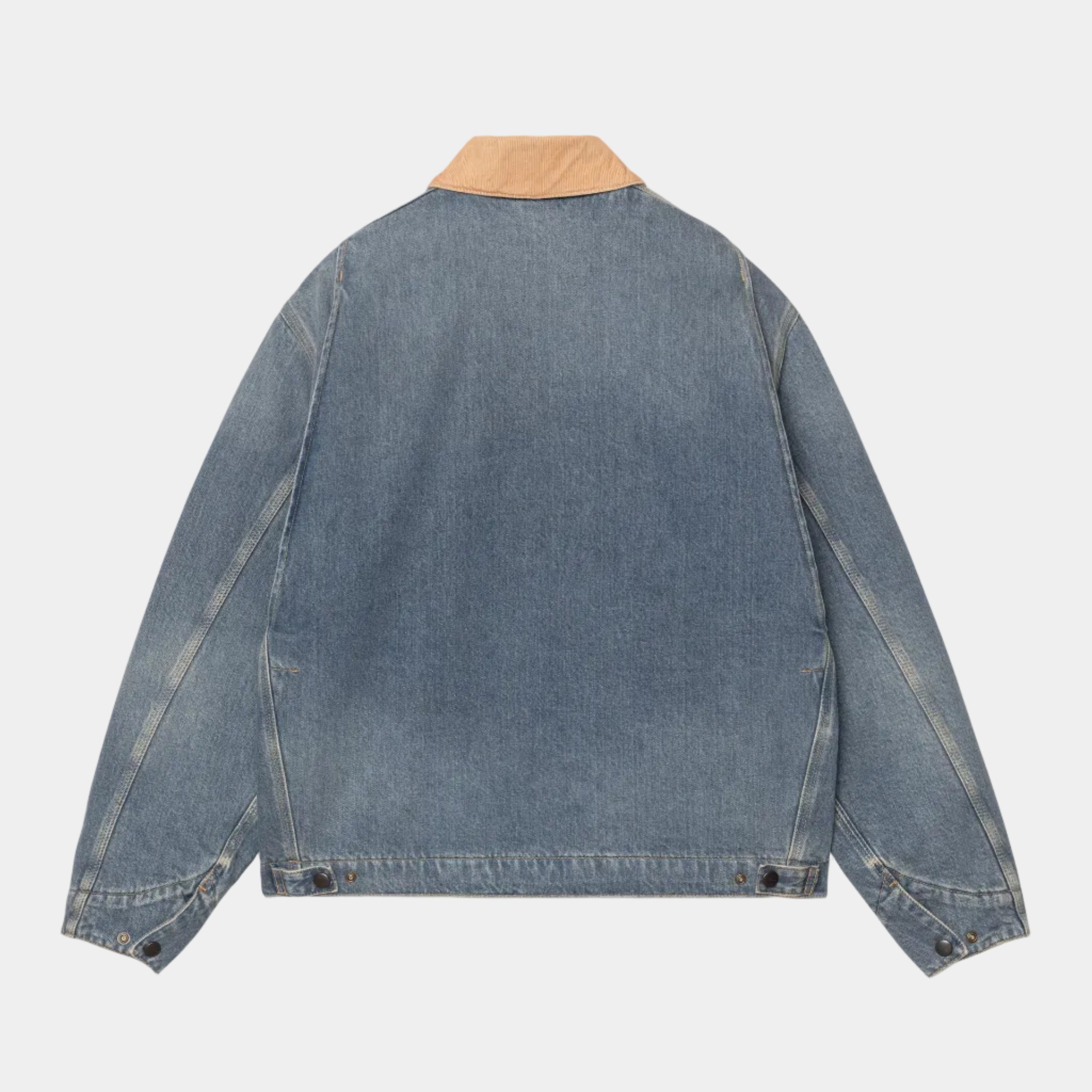 Carhartt WIP OG Detroit Jacket (Winter) - Smith Denim Blue/Dusty H Brown Old Used Wash