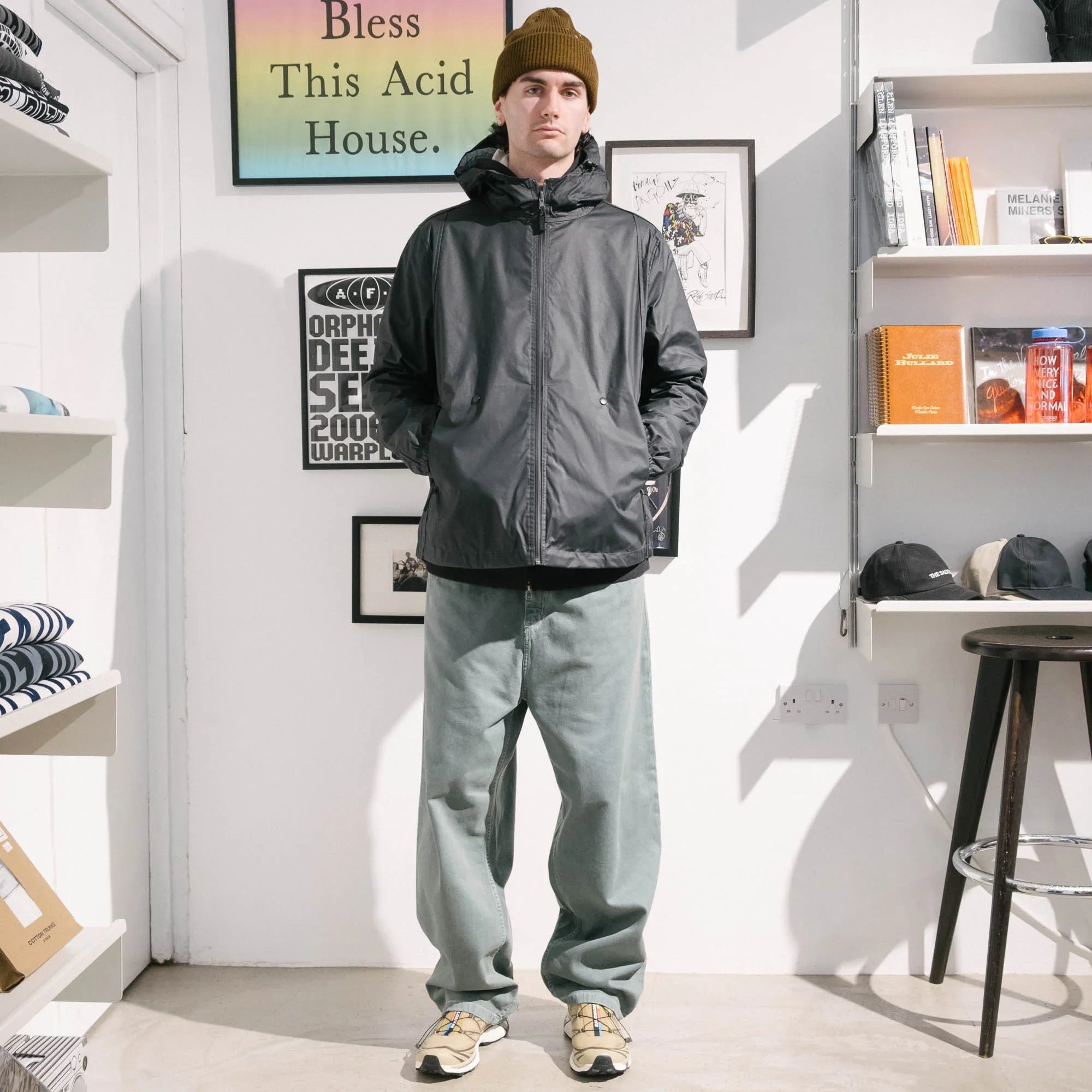Pop Trading Company Reversible Tech Jacket - Anthracite/Reflective