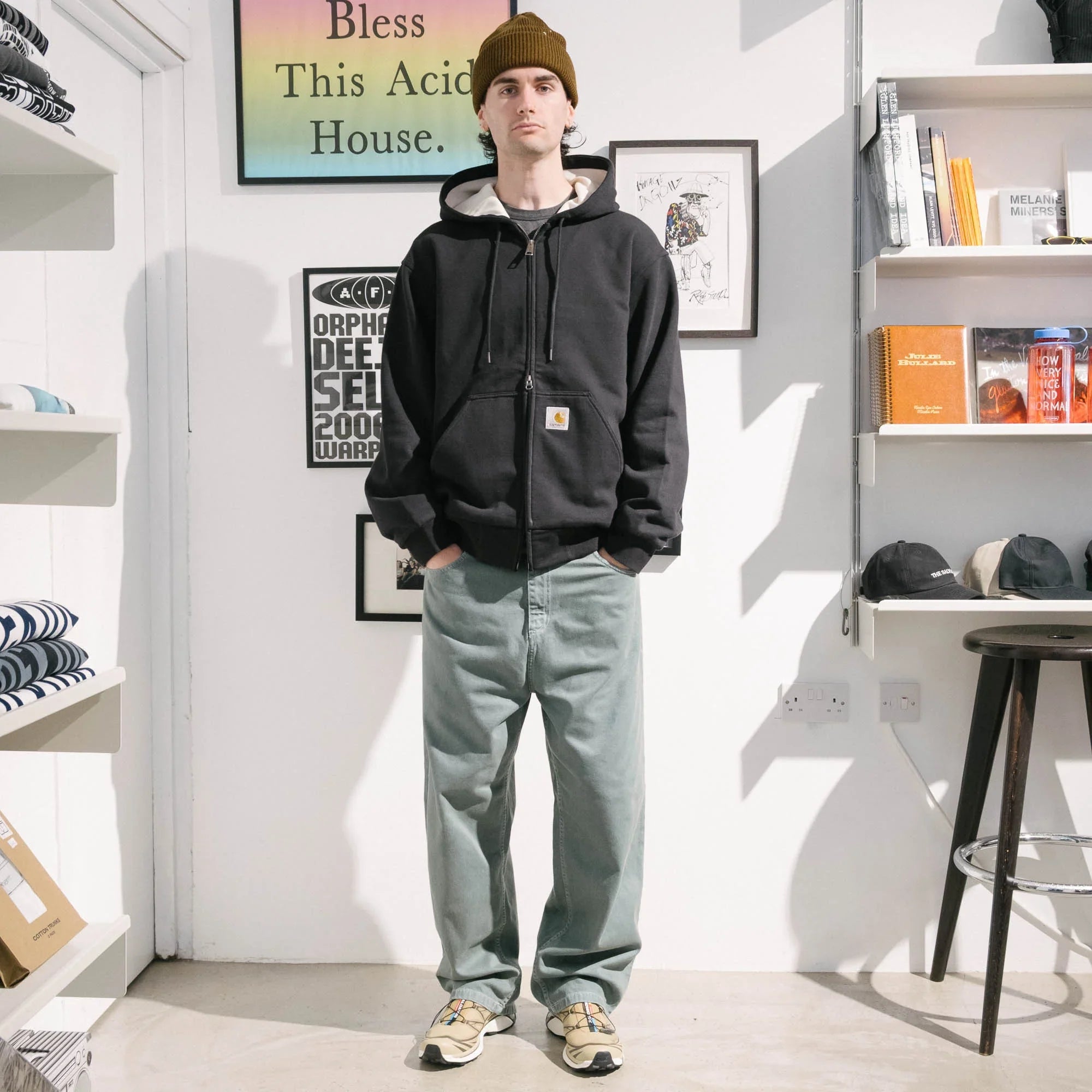 Carhartt WIP Active Sweat Jacket - Black