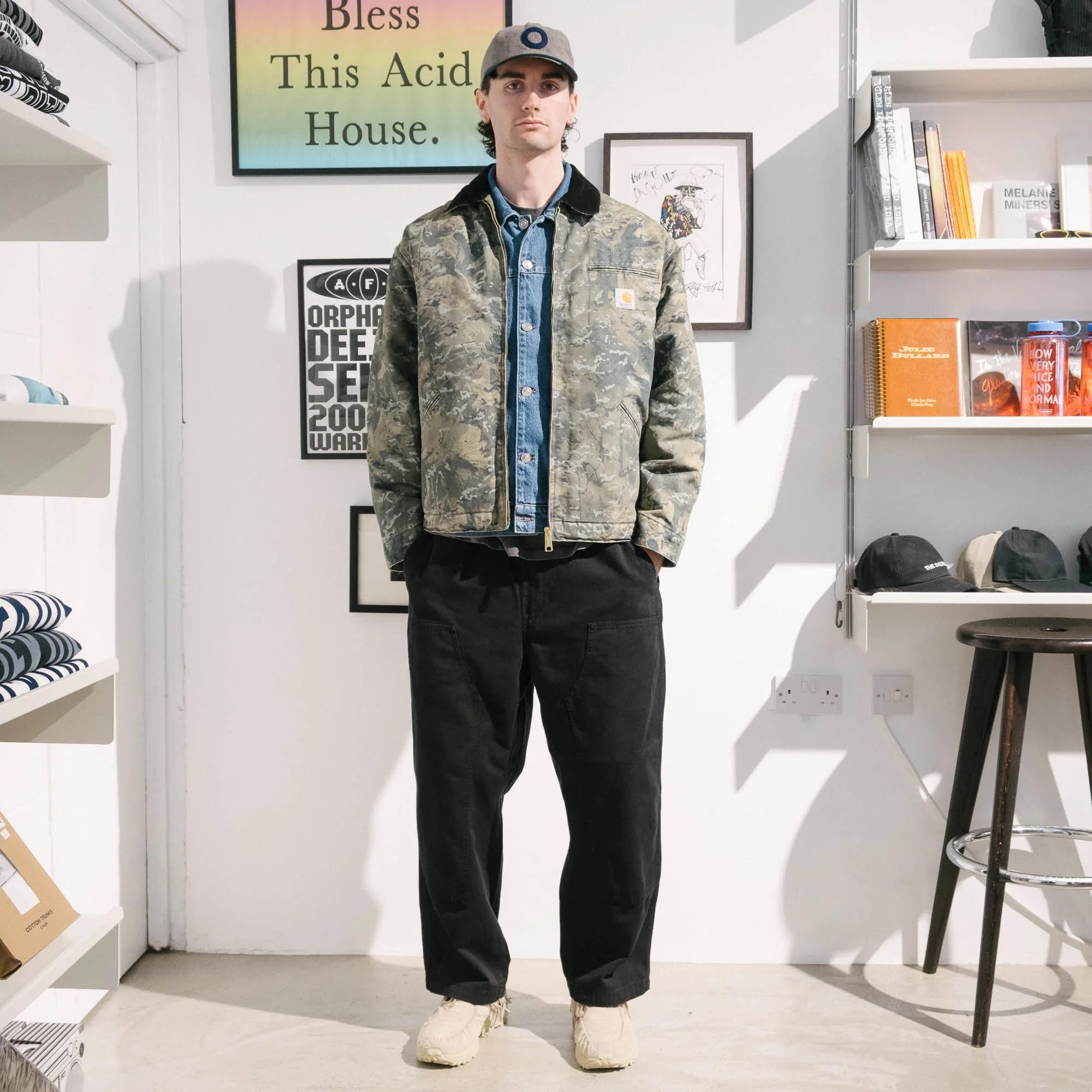 Carhartt WIP OG Detroit Jacket (Winter) - Camo Combi/Green/Black