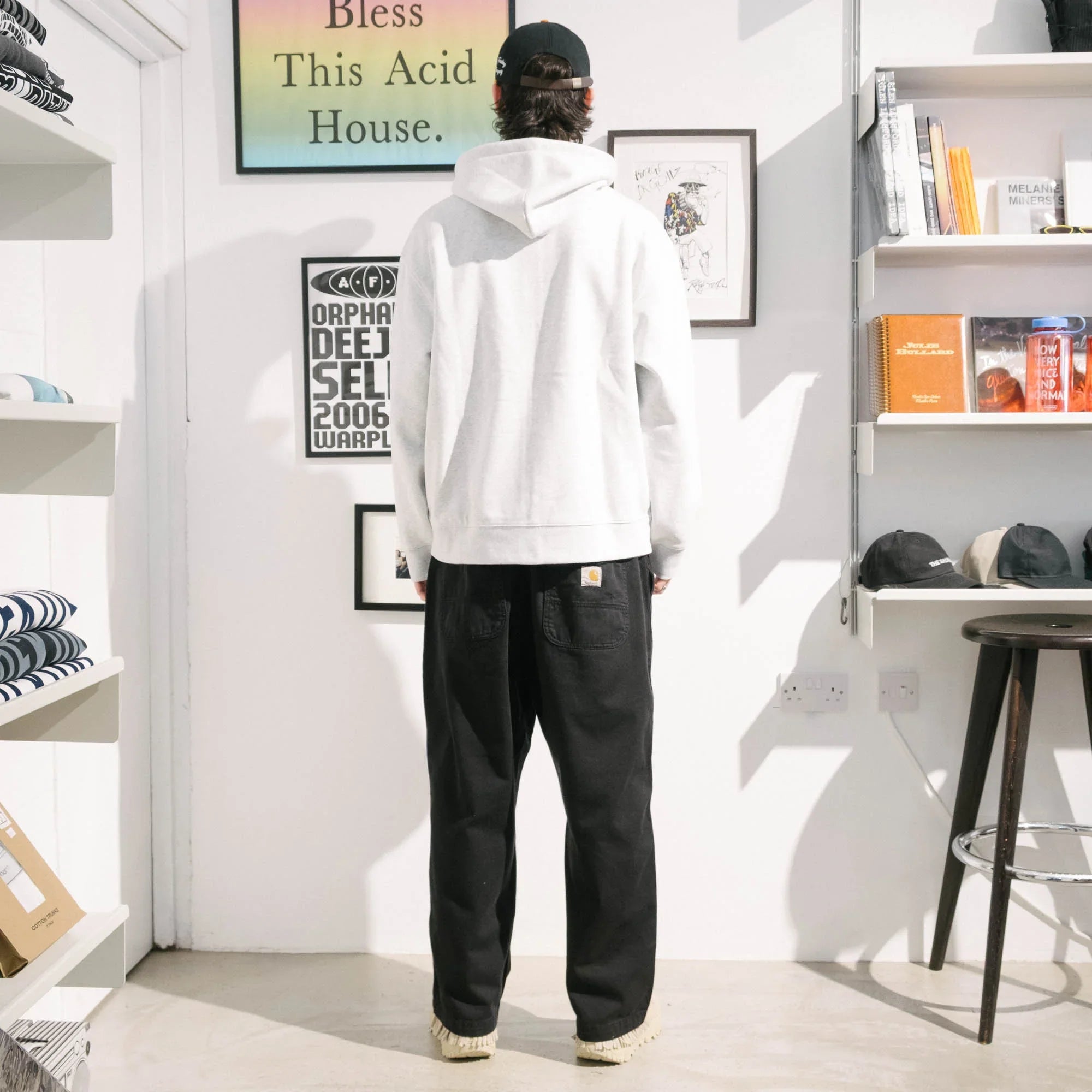 Carhartt WIP Crawton Pant - Black Garment Dyed