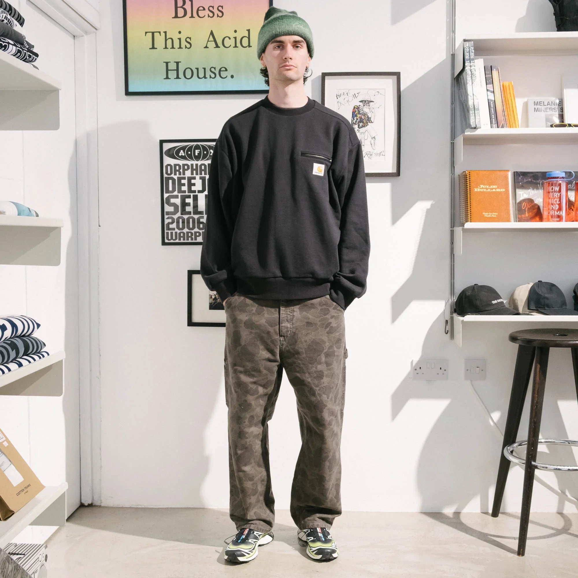 Carhartt WIP Detroit Sweat - Black