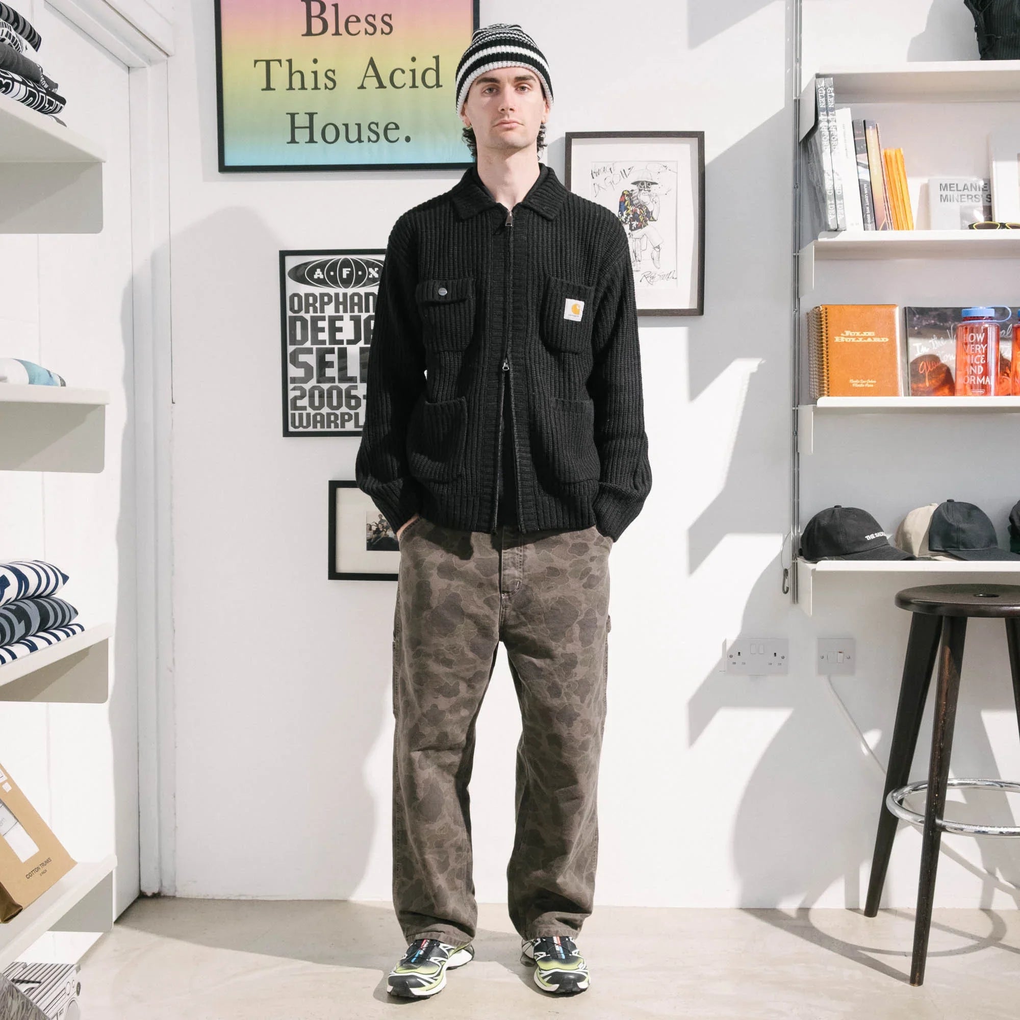 Carhartt WIP Chore Knit Jacket - Black