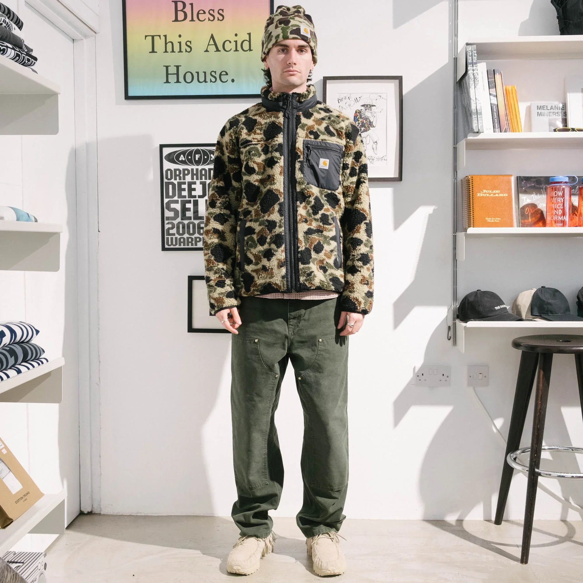 Carhartt WIP Prentis Liner - Camo Duck Jacquard/Green/Black