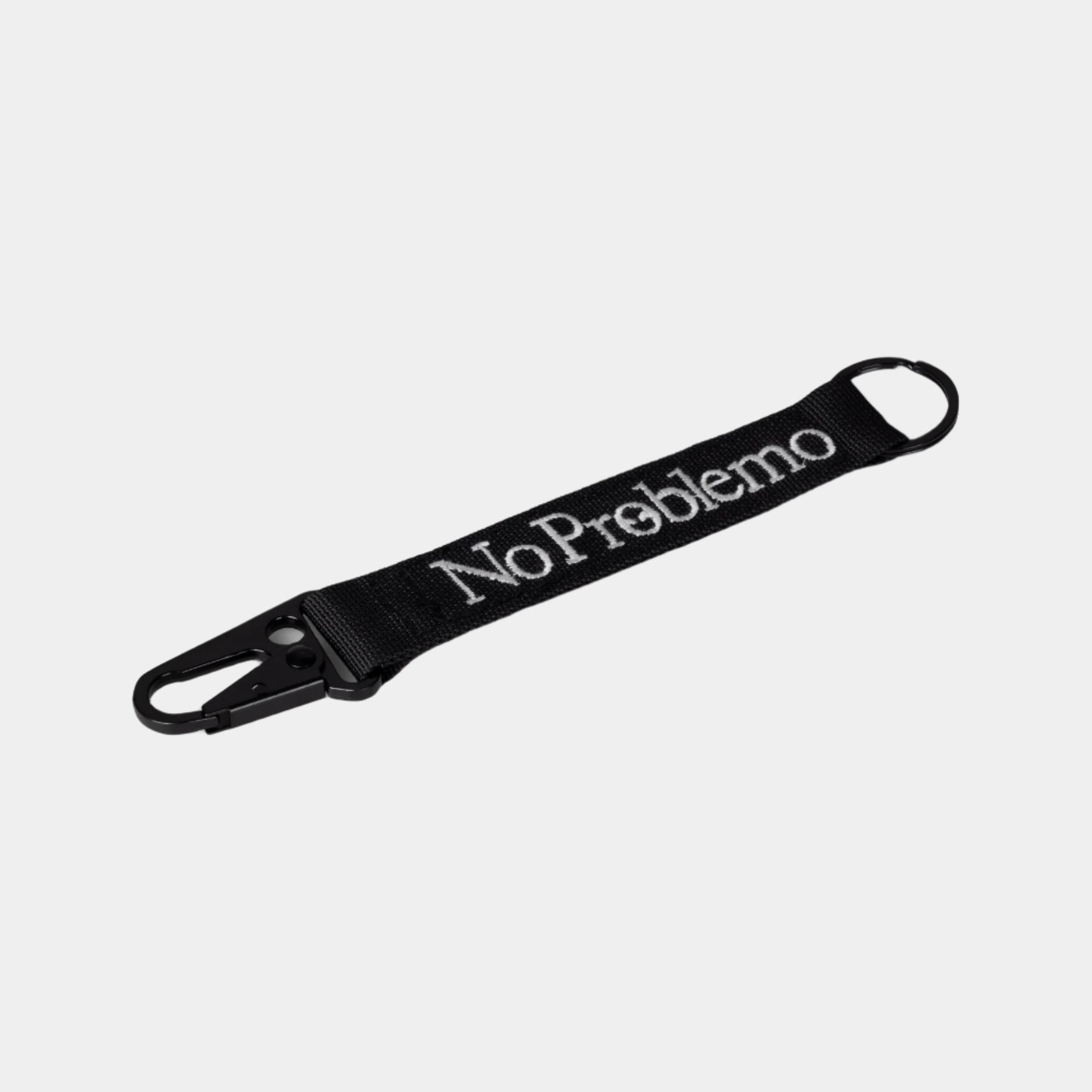 No Problemo Mini Problemo Carabiner Keychain - Black