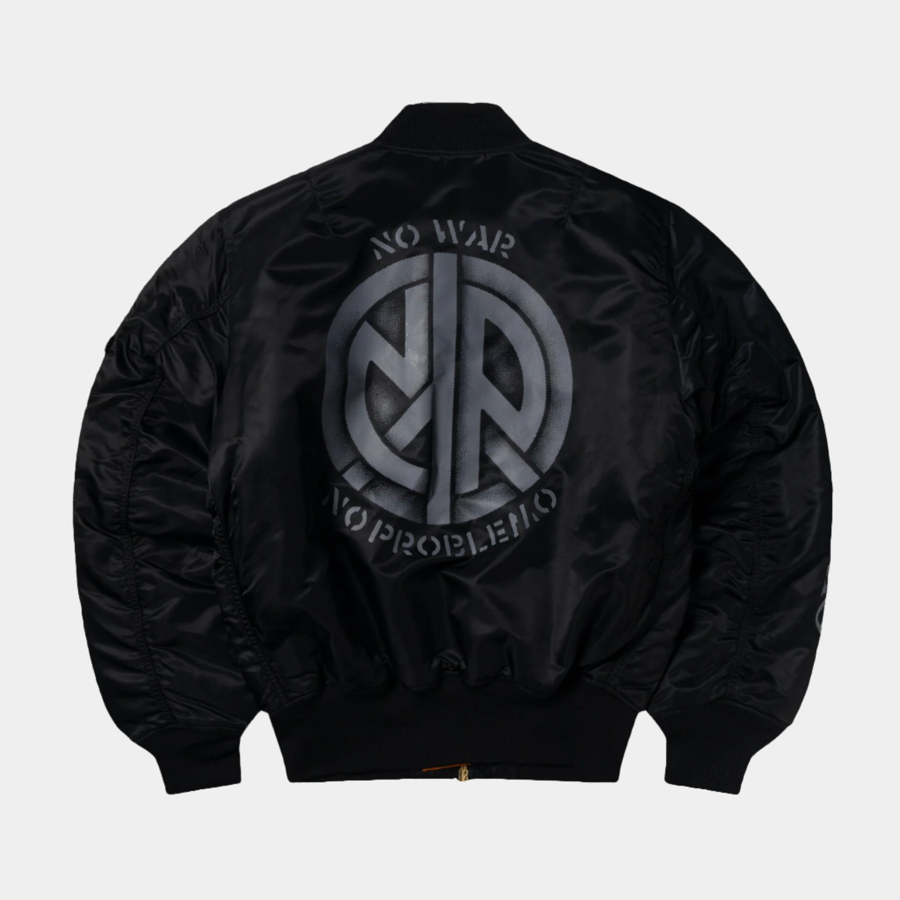 No Problemo x Alpha Industries No War MA-1 Jacket - Black