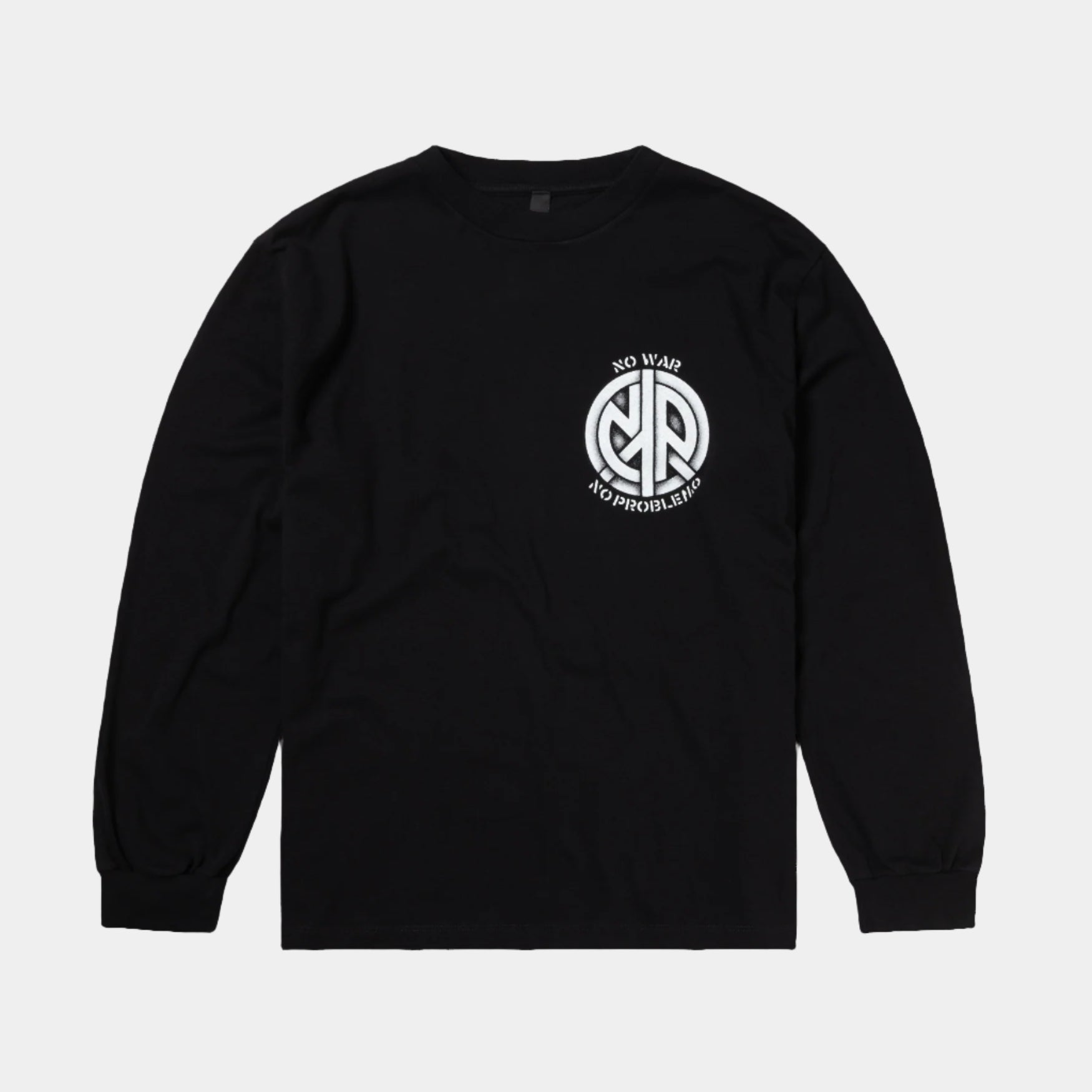 No Problemo No War LS Tee - Black