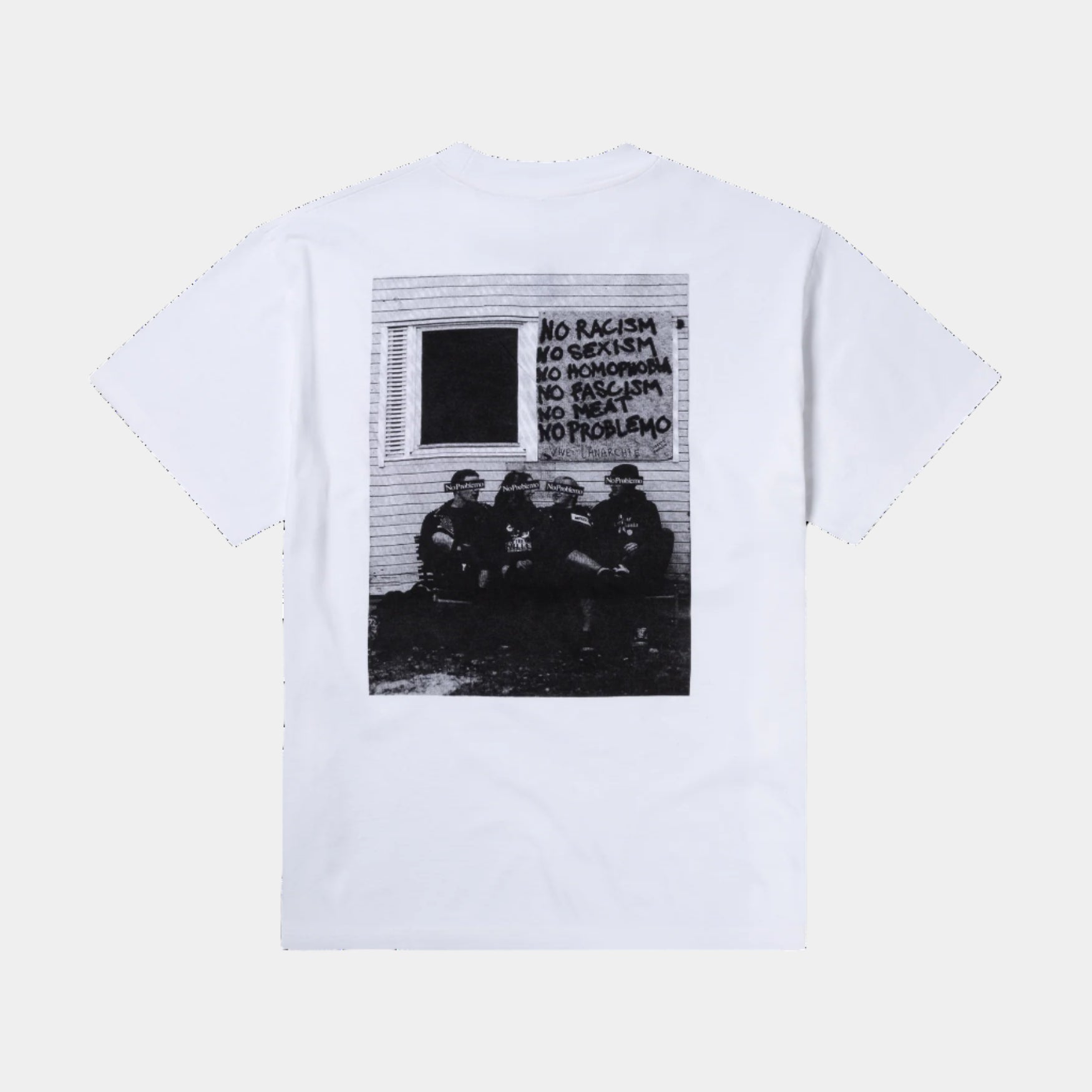 No Problemo No War SS Tee - White