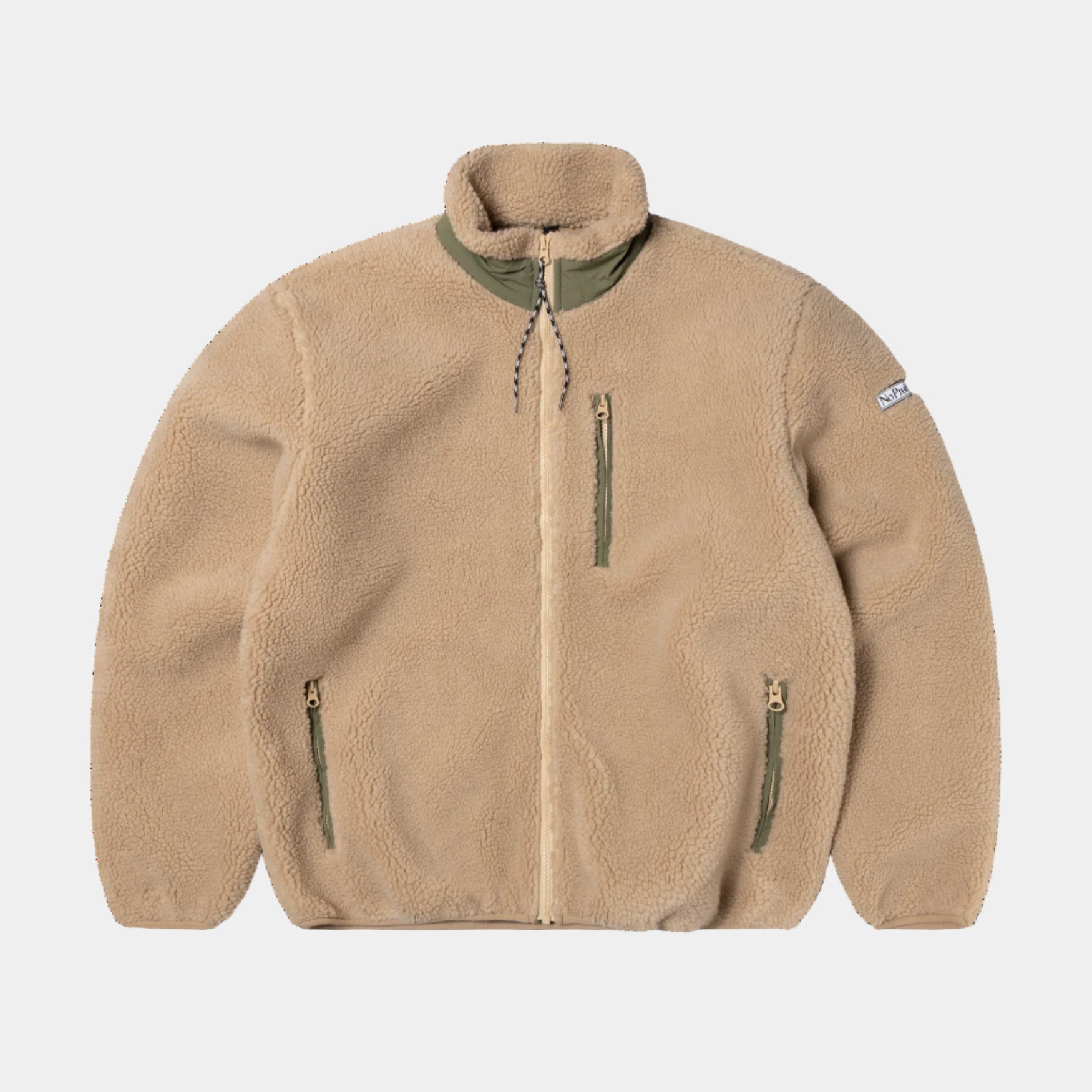 No Problemo Forest Heavy Fleece Jacket - Ecru