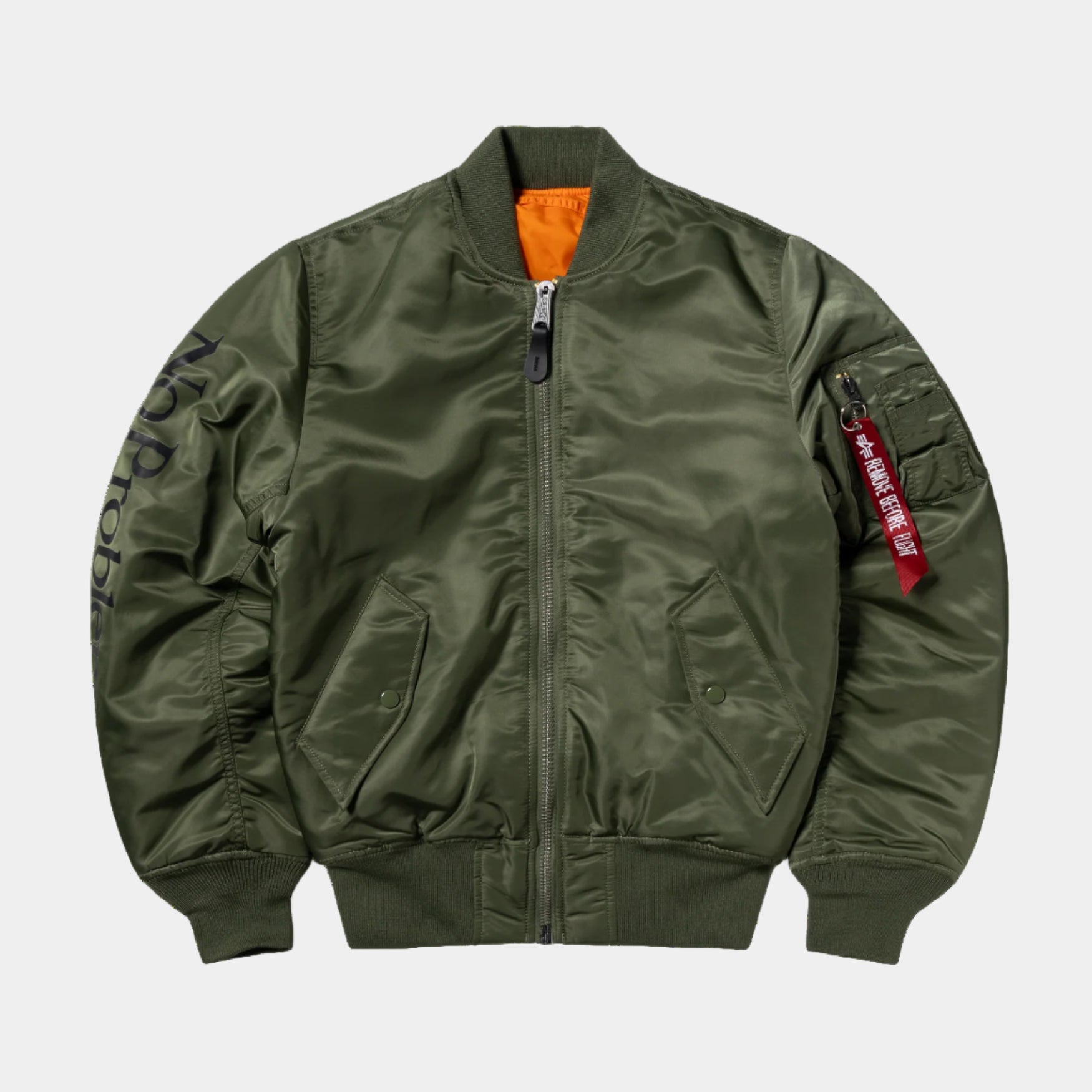 No Problemo x Alpha Industries No War MA-1 Jacket - Green