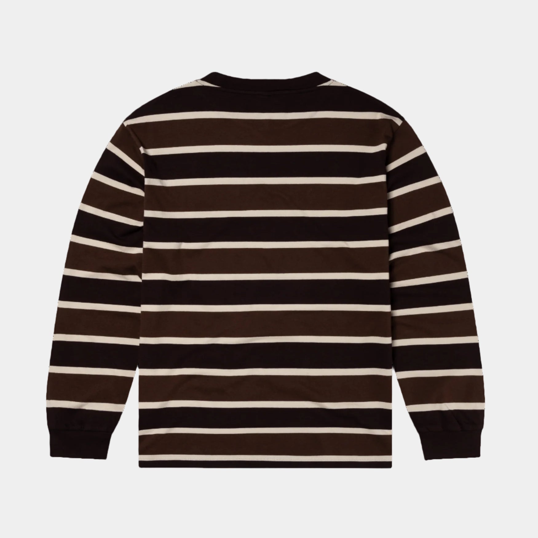No Problemo Striped LS Tee - Brown