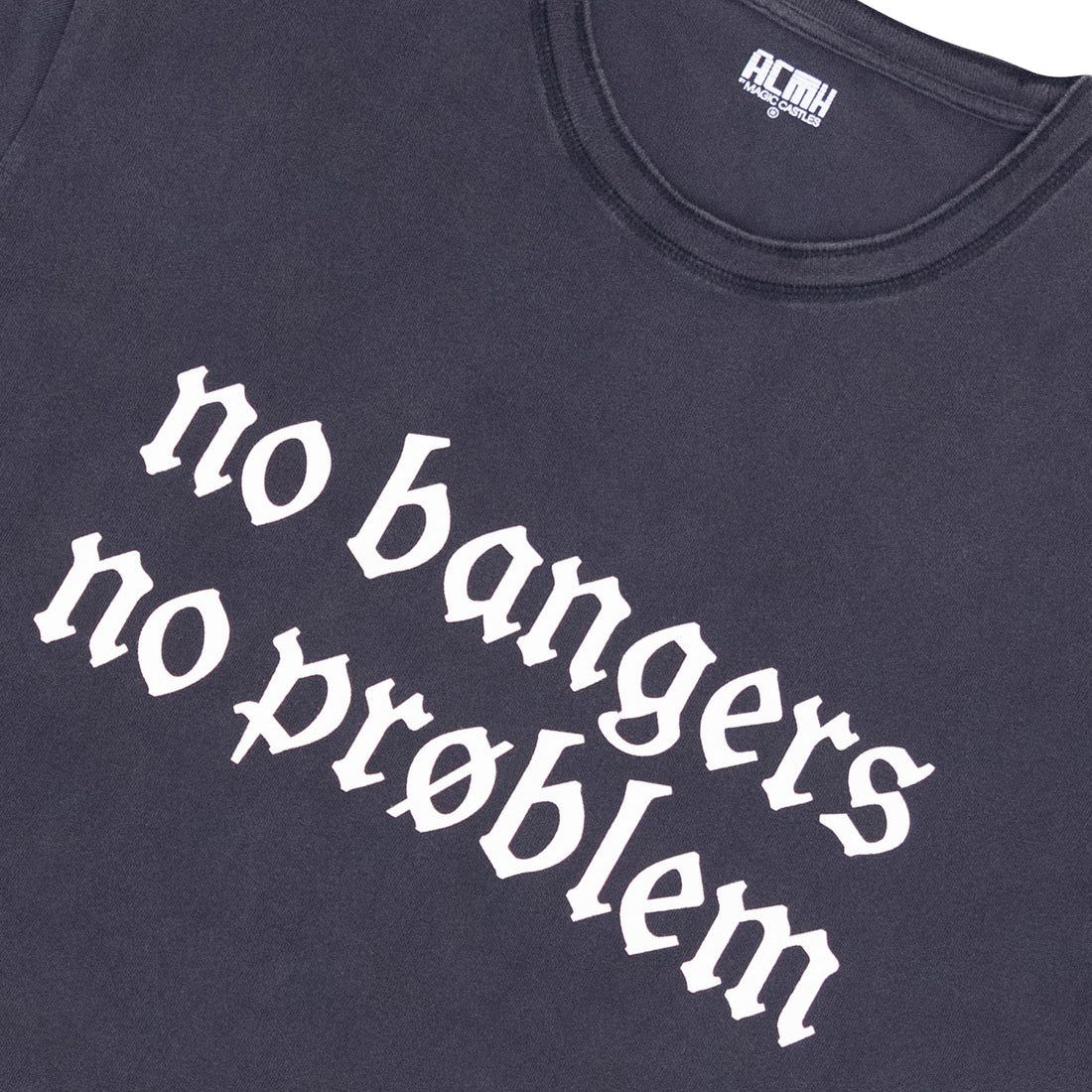 ACMH No Bangers T-Shirt - Washed Black