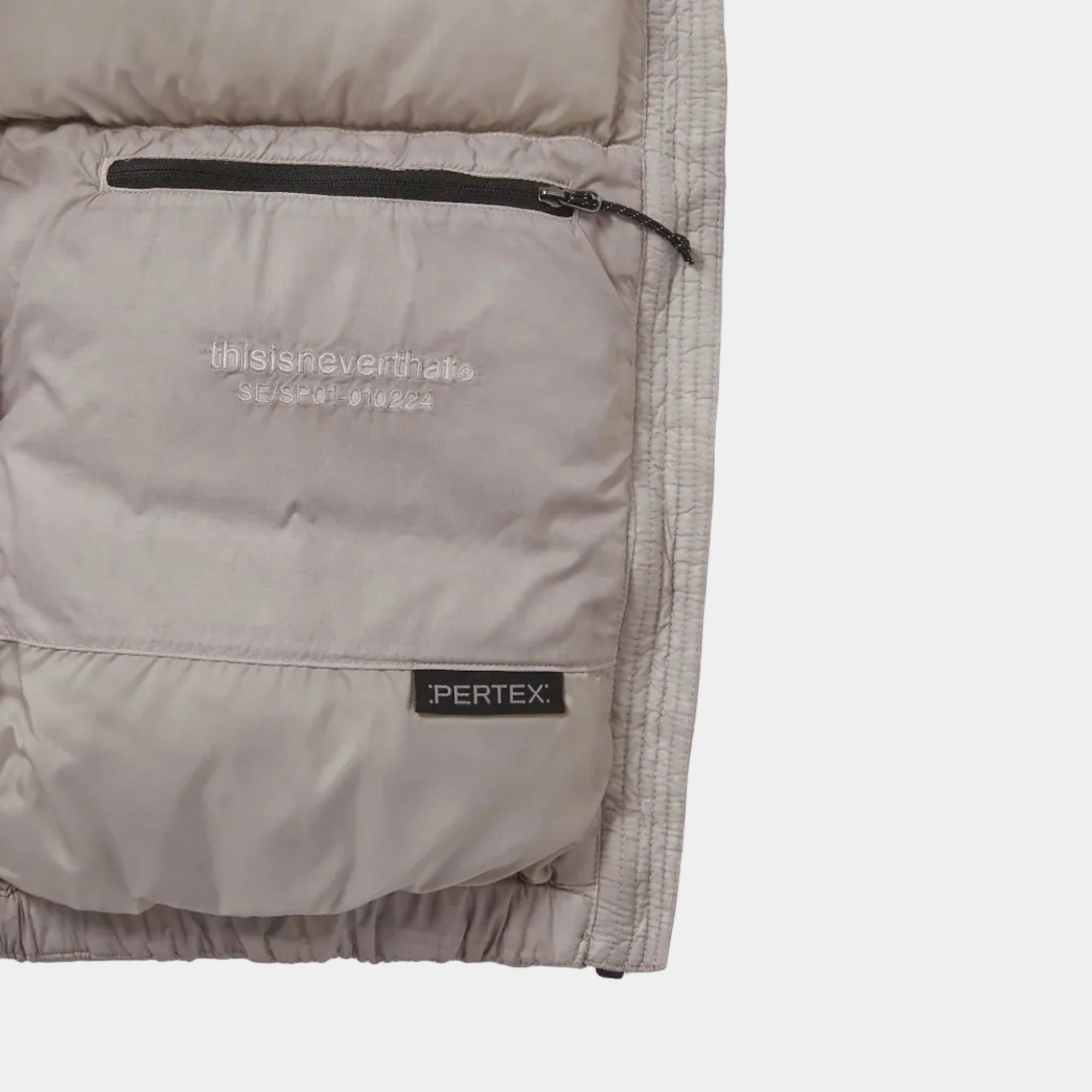 thisisneverthat PERTEX Overdyed T Down Jacket - Stone