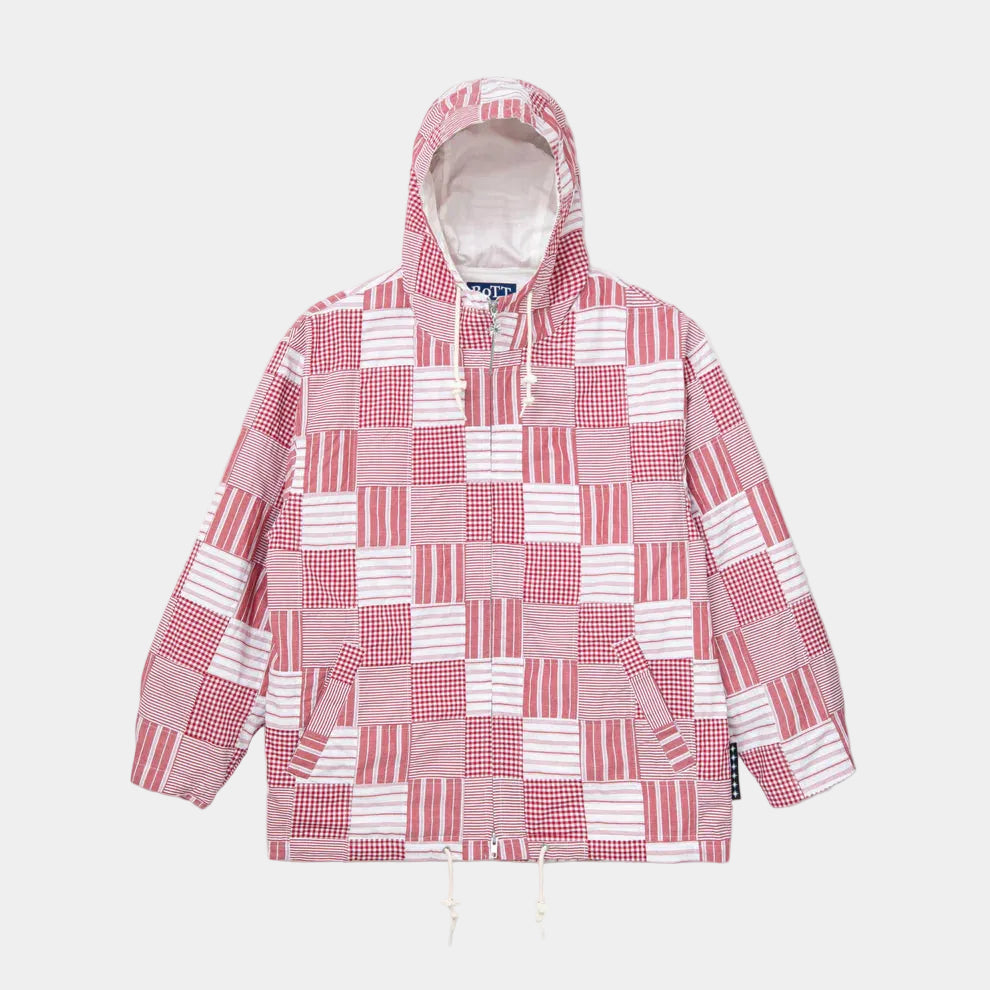 BoTT Patchwork Check Jacket - Red
