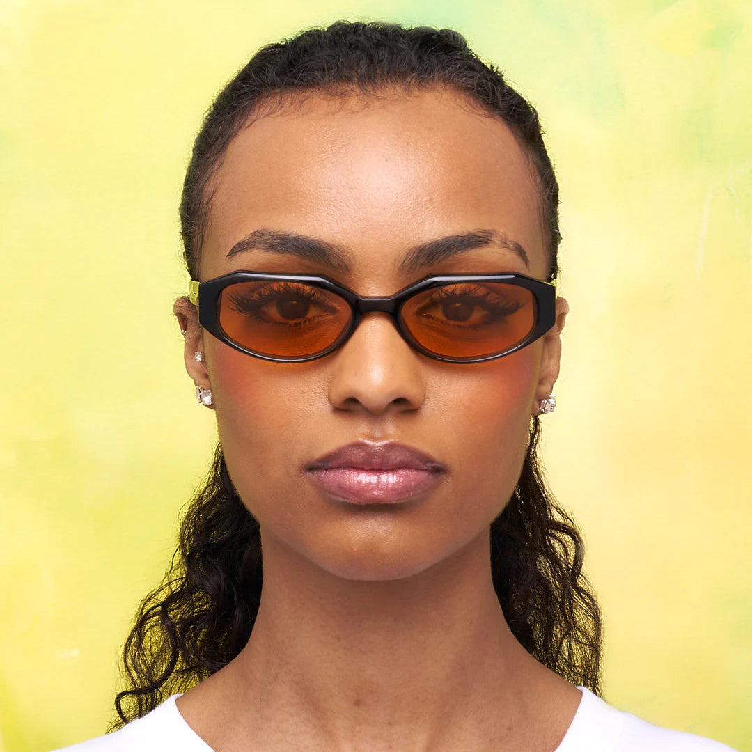 Sub Sun SUB015 Sunglasses - Transparent Green/Orange