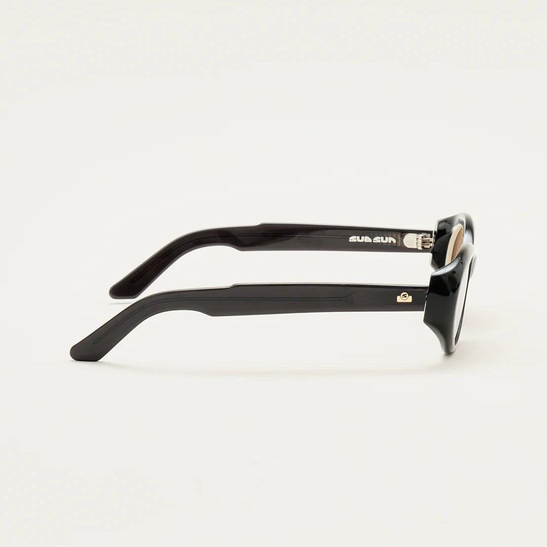 Sub Sun SUB018 Sunglasses - Transparent Black/Brown