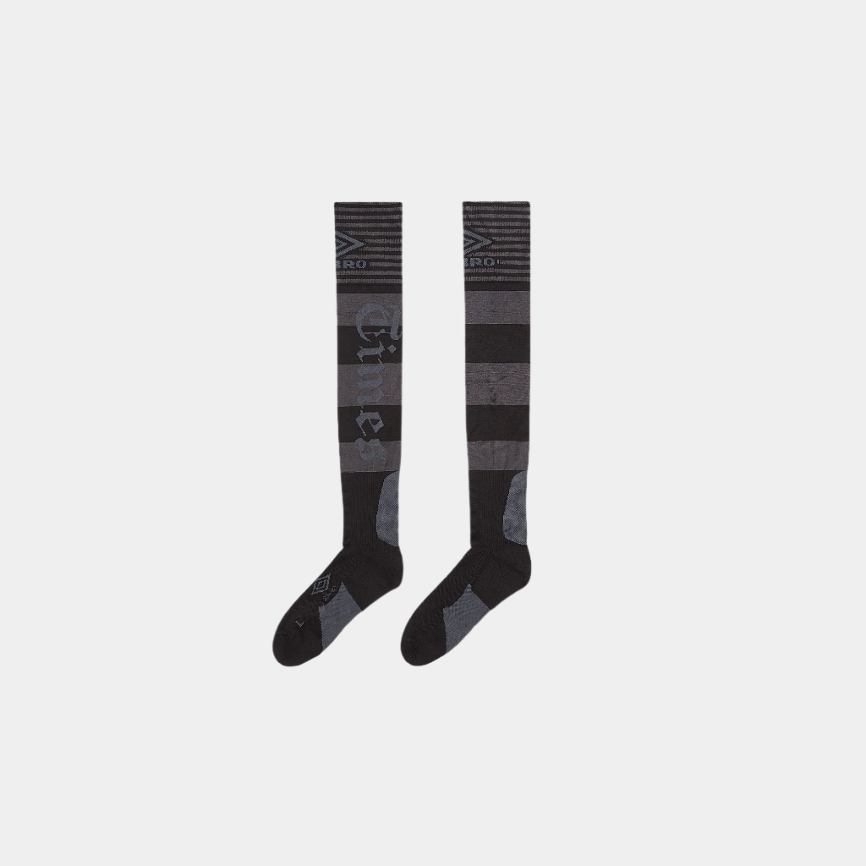 Umbro Hard Times Socks - Black/Grey