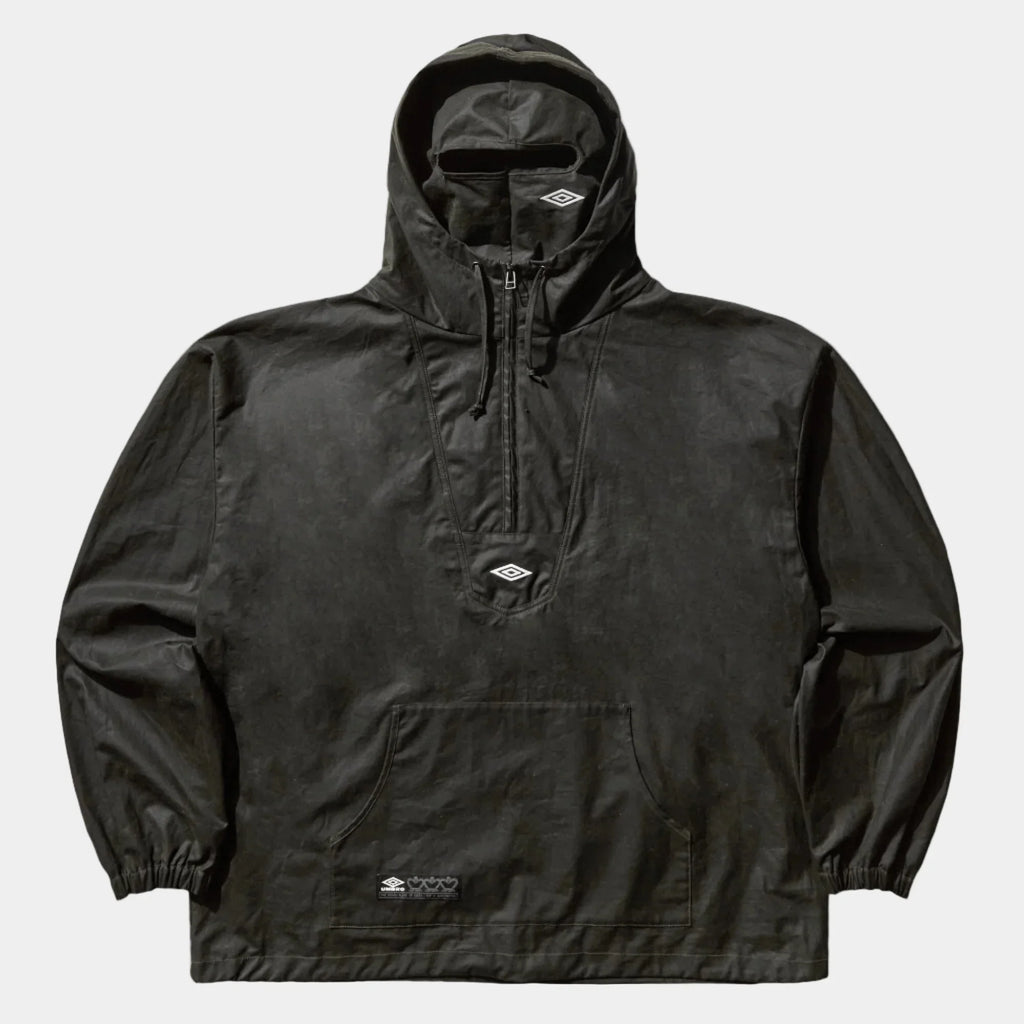 Umbro By Slam Jam Masked Waxed Anorak - Dark Olive