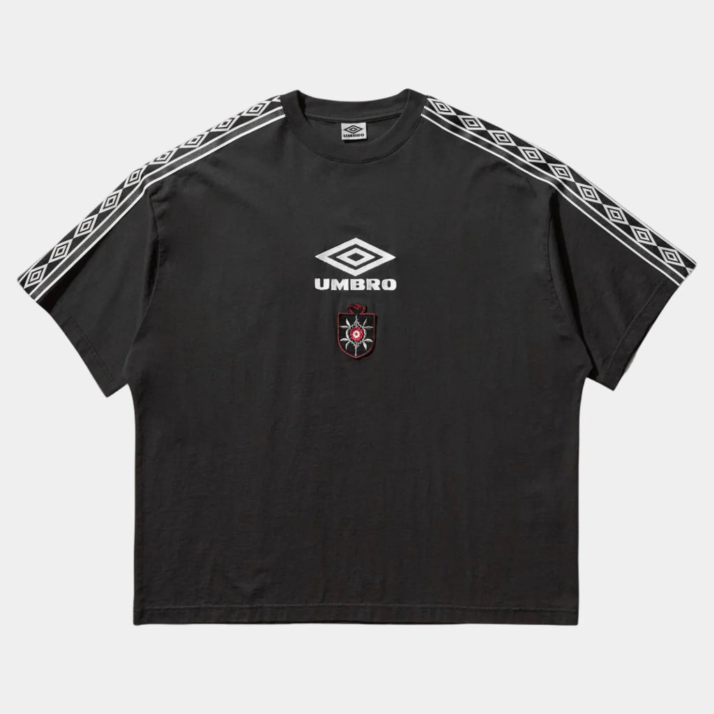 Umbro By Slam Jam OG Tape T-Shirt - Washed Black