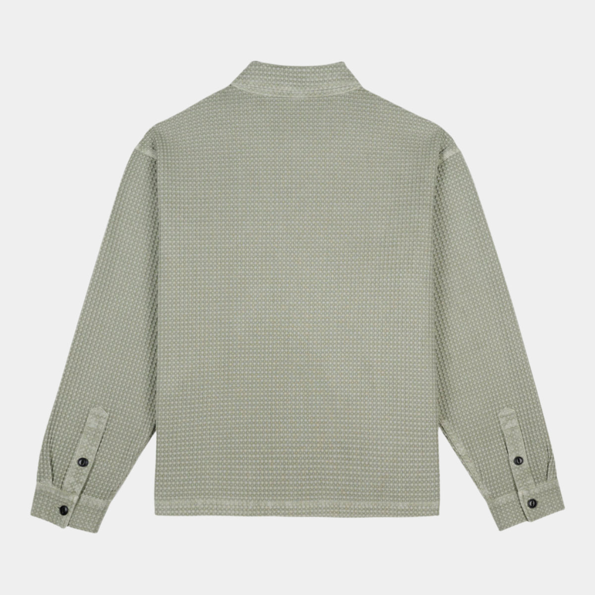 Brain Dead Waffle Button Front Shirt - Stone