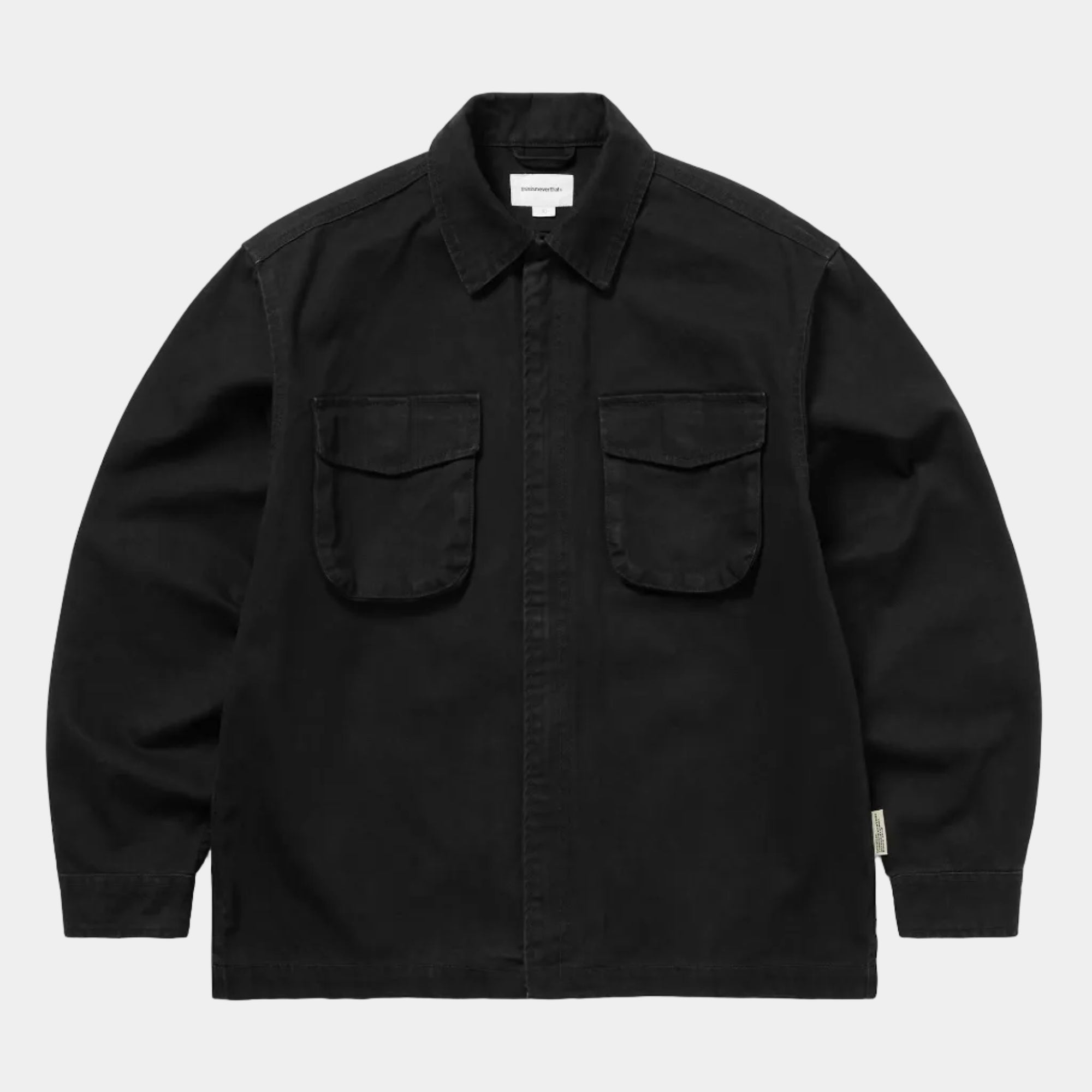 thisisneverthat Washed Zip Shirt - Black