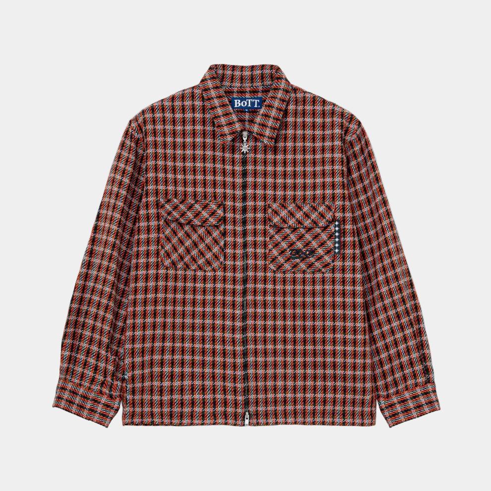 BoTT Zip-Up Flannel Shirt - Slate Blue