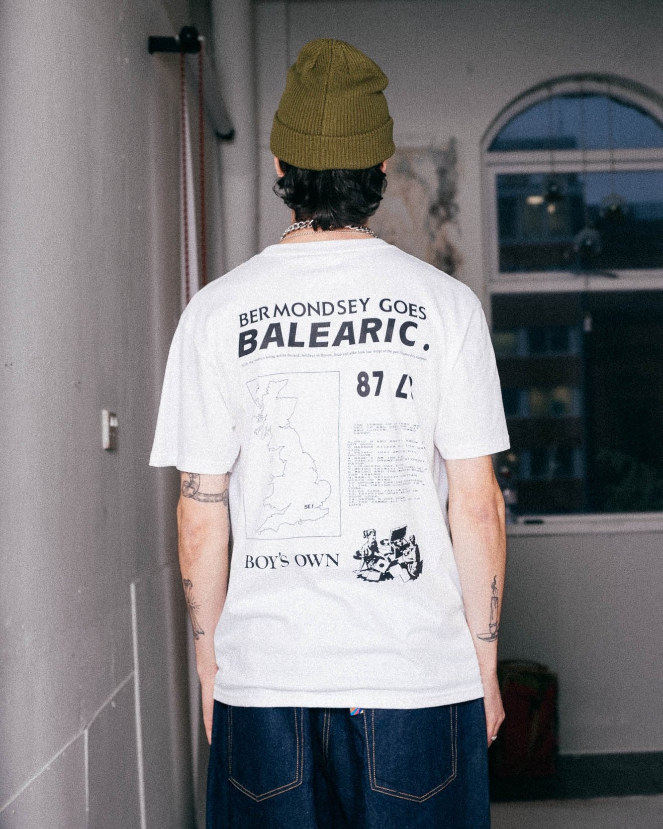 Boy's Own Bermondsey Goes Balearic Tee - White