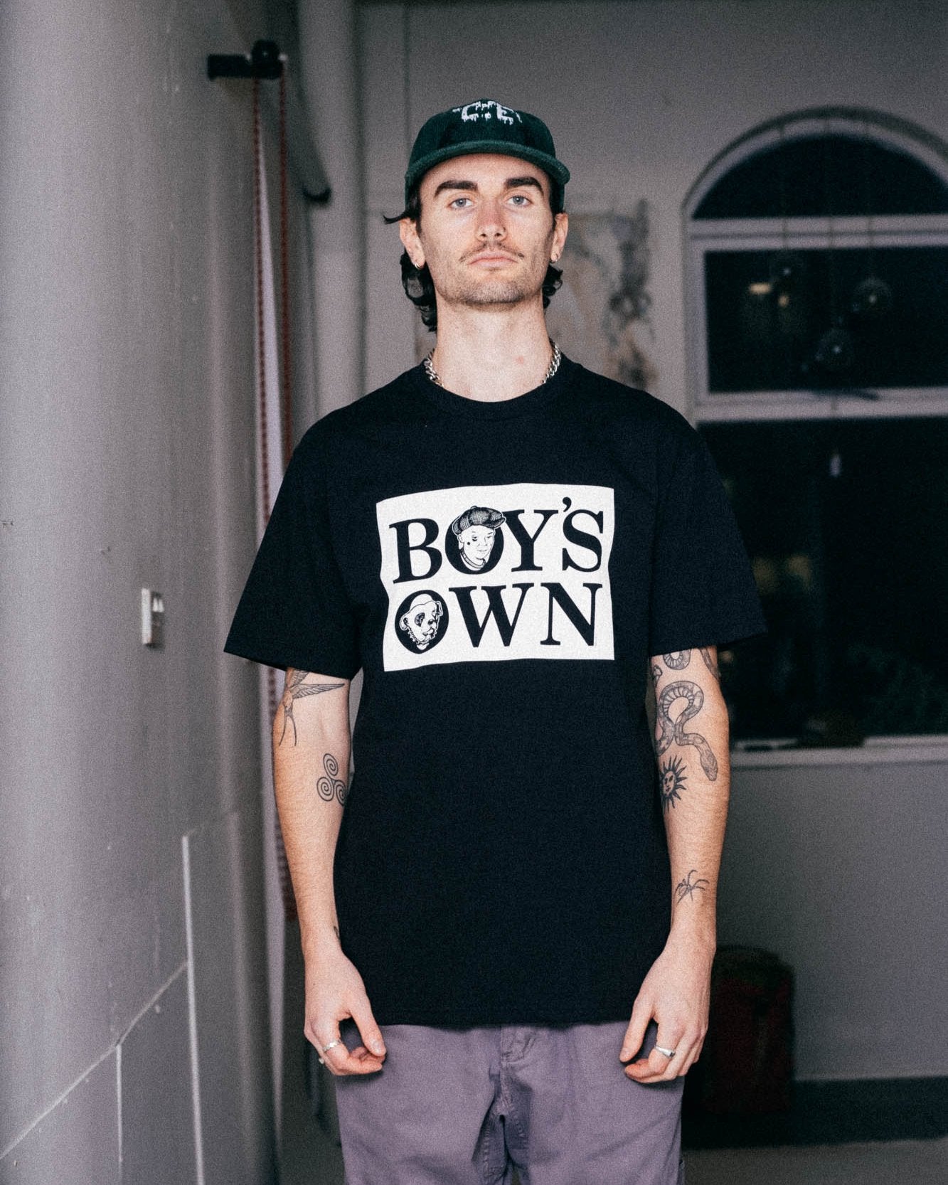 Boy's Own Classic Logo Tee - Black