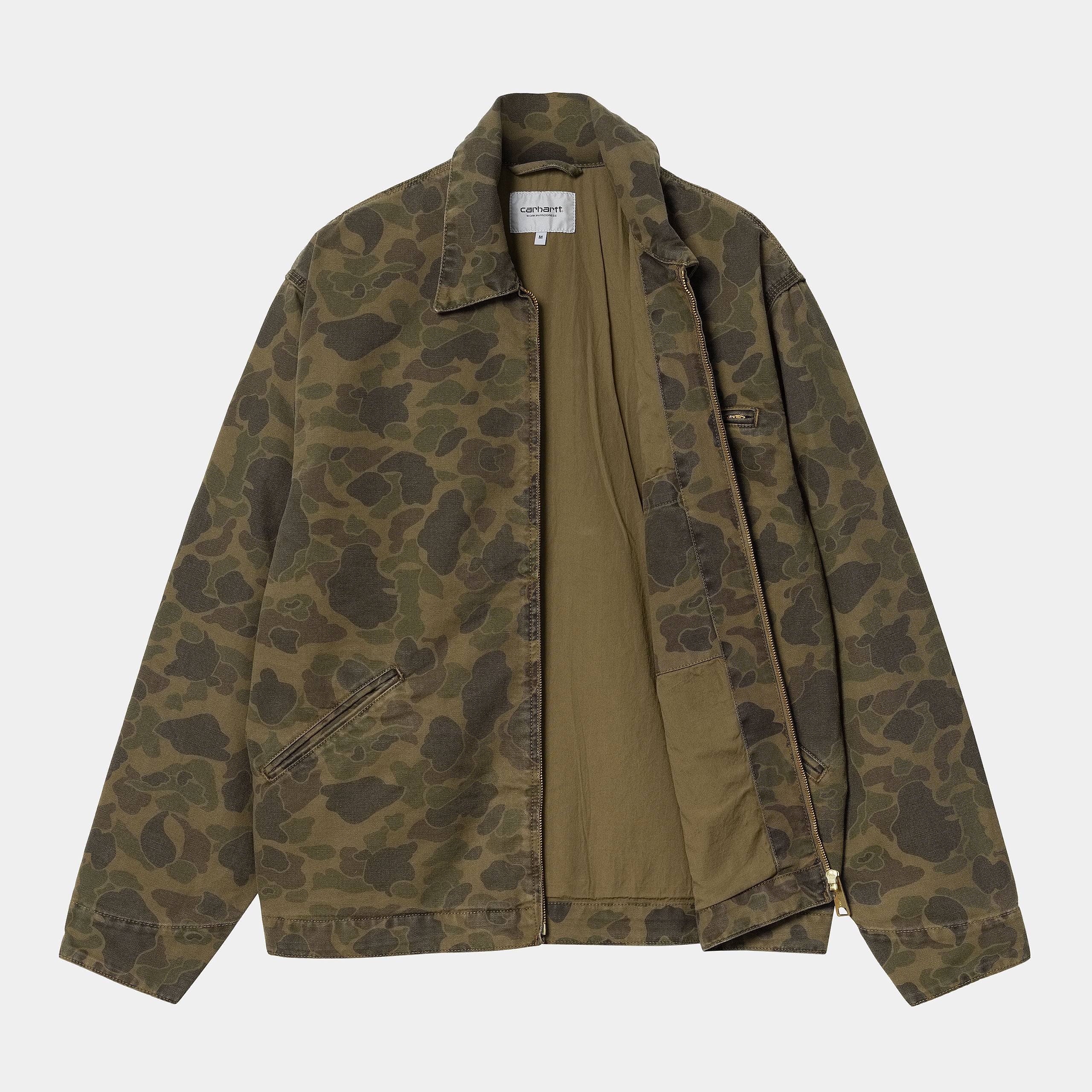 Carhartt WIP Duck Detroit Jacket - Office Green Duck Camo