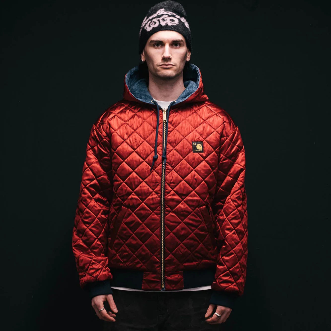 Carhartt WIP 50 Years Anniversary OG Active Jacket Denim - Blue/USA Red