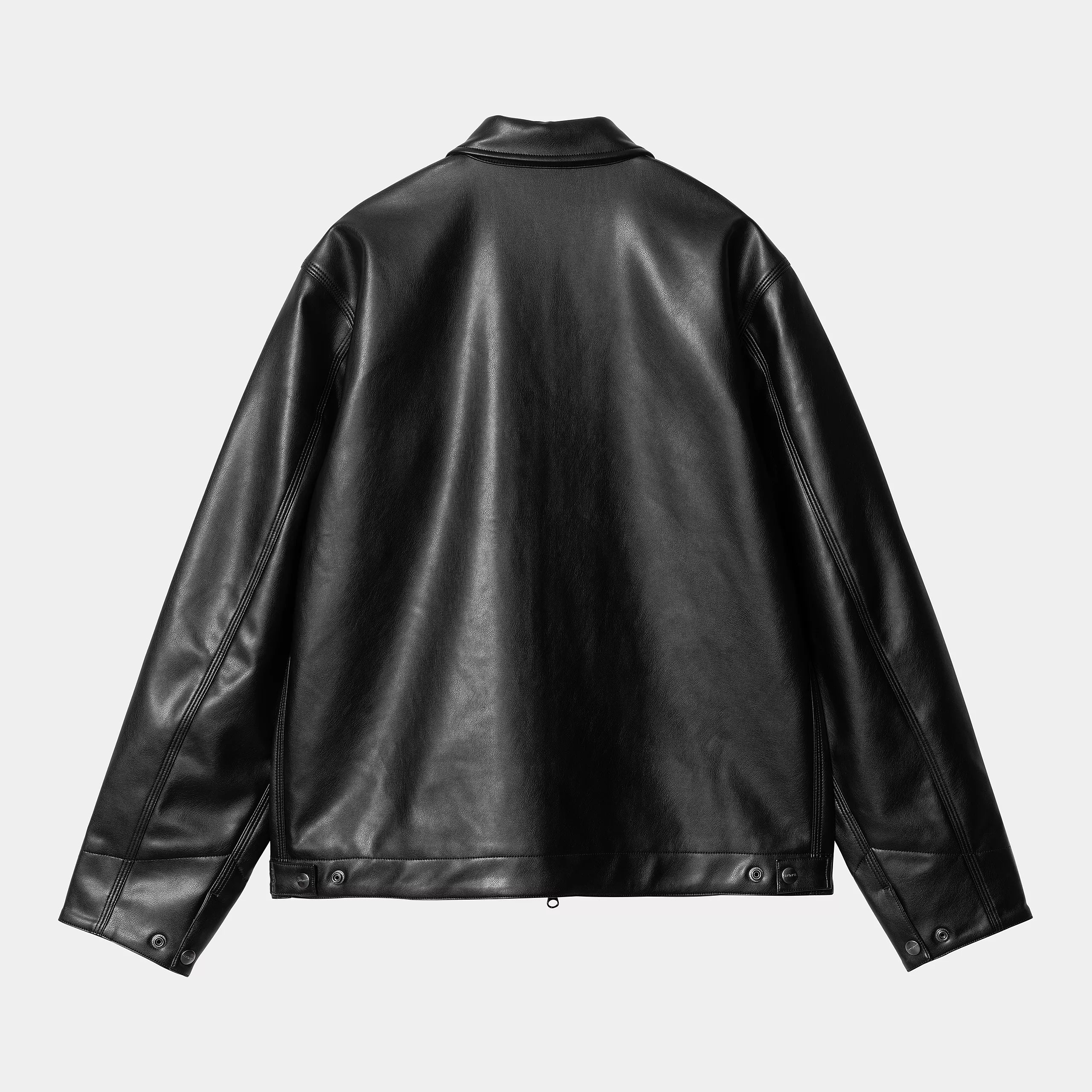 Carhartt WIP Detroit Jacket - Black Artificial Leather