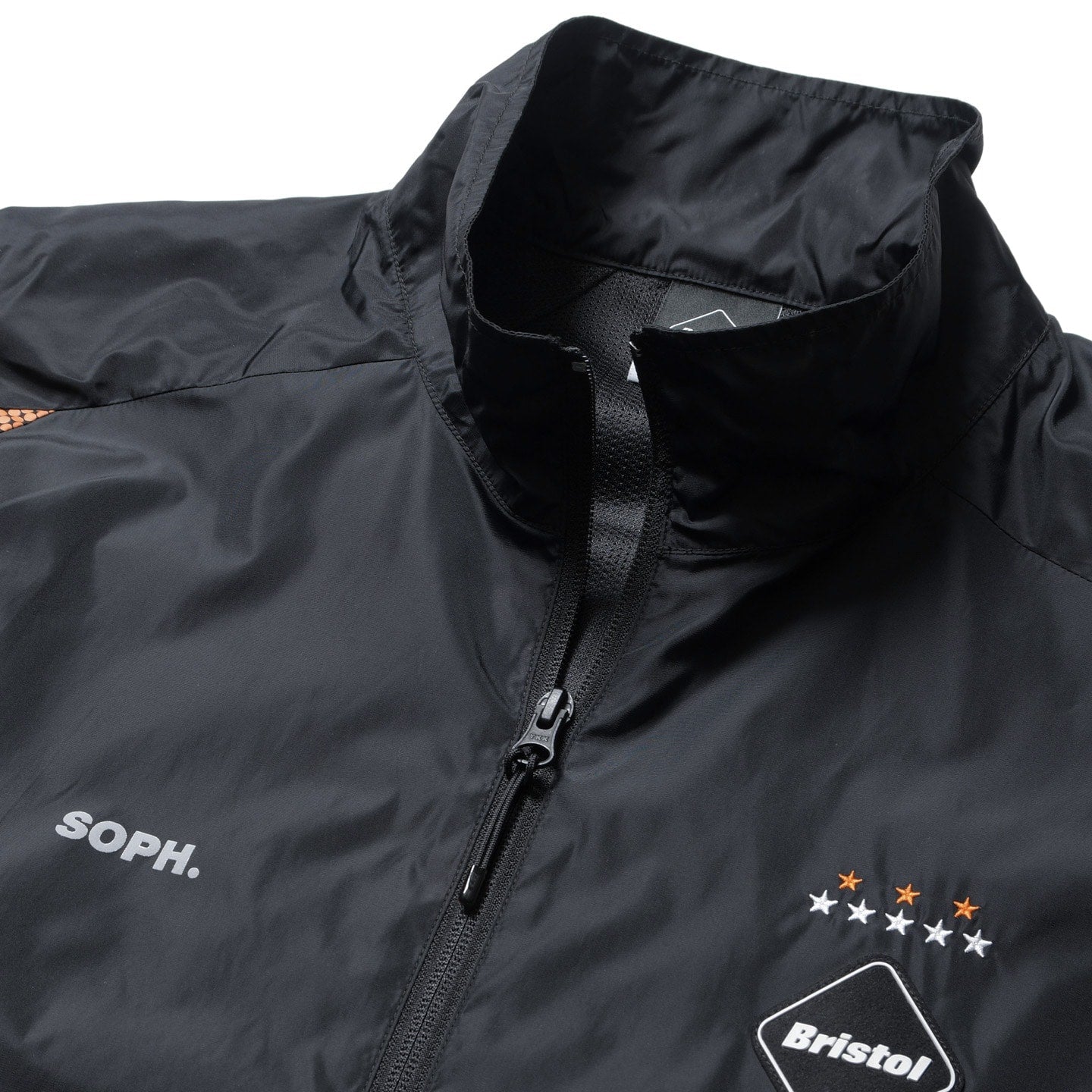 F.C.Real Bristol Stand Collar Practice Jacket - Black