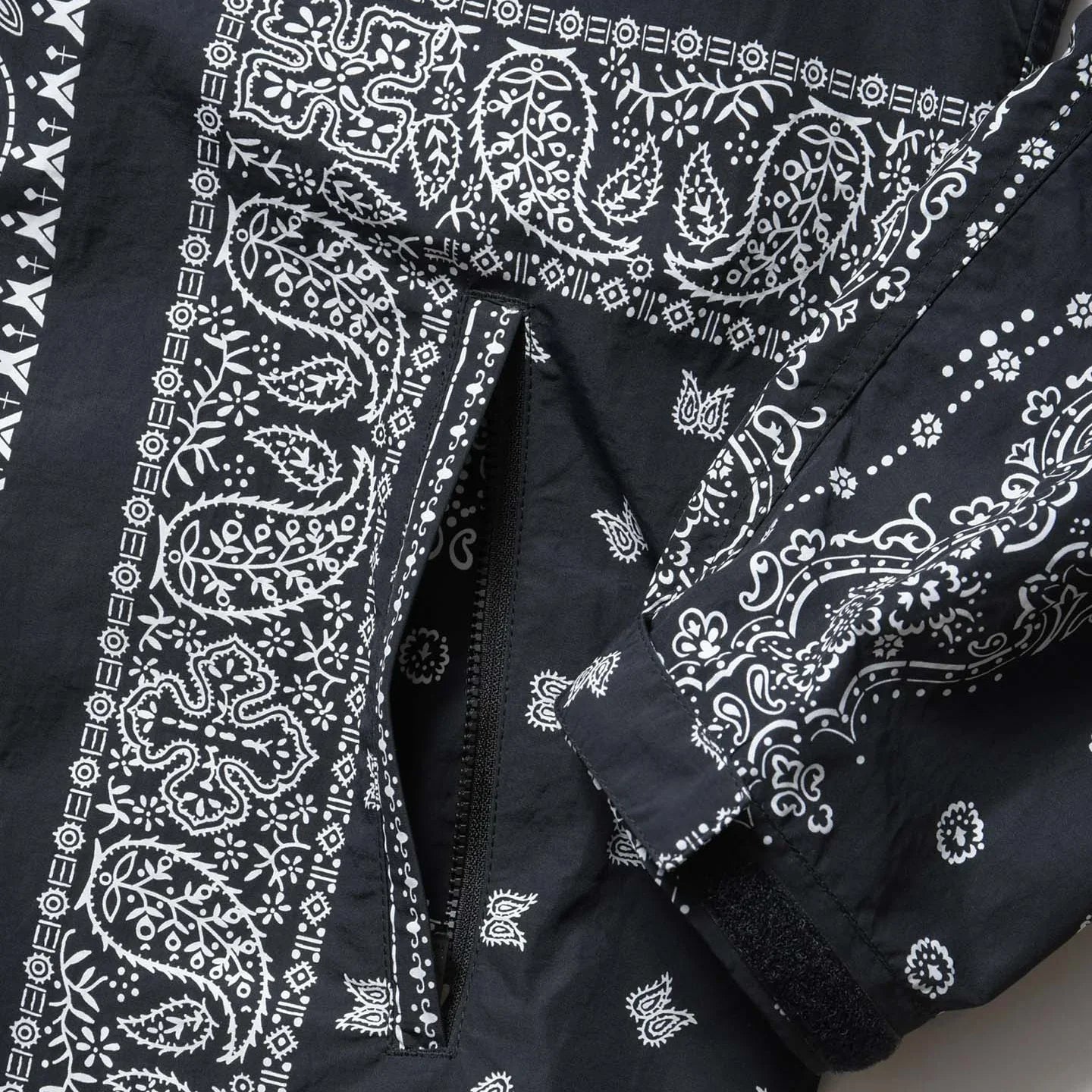 F.C.Real Bristol Bandana Nylon Hooded Blouson Jacket - Black
