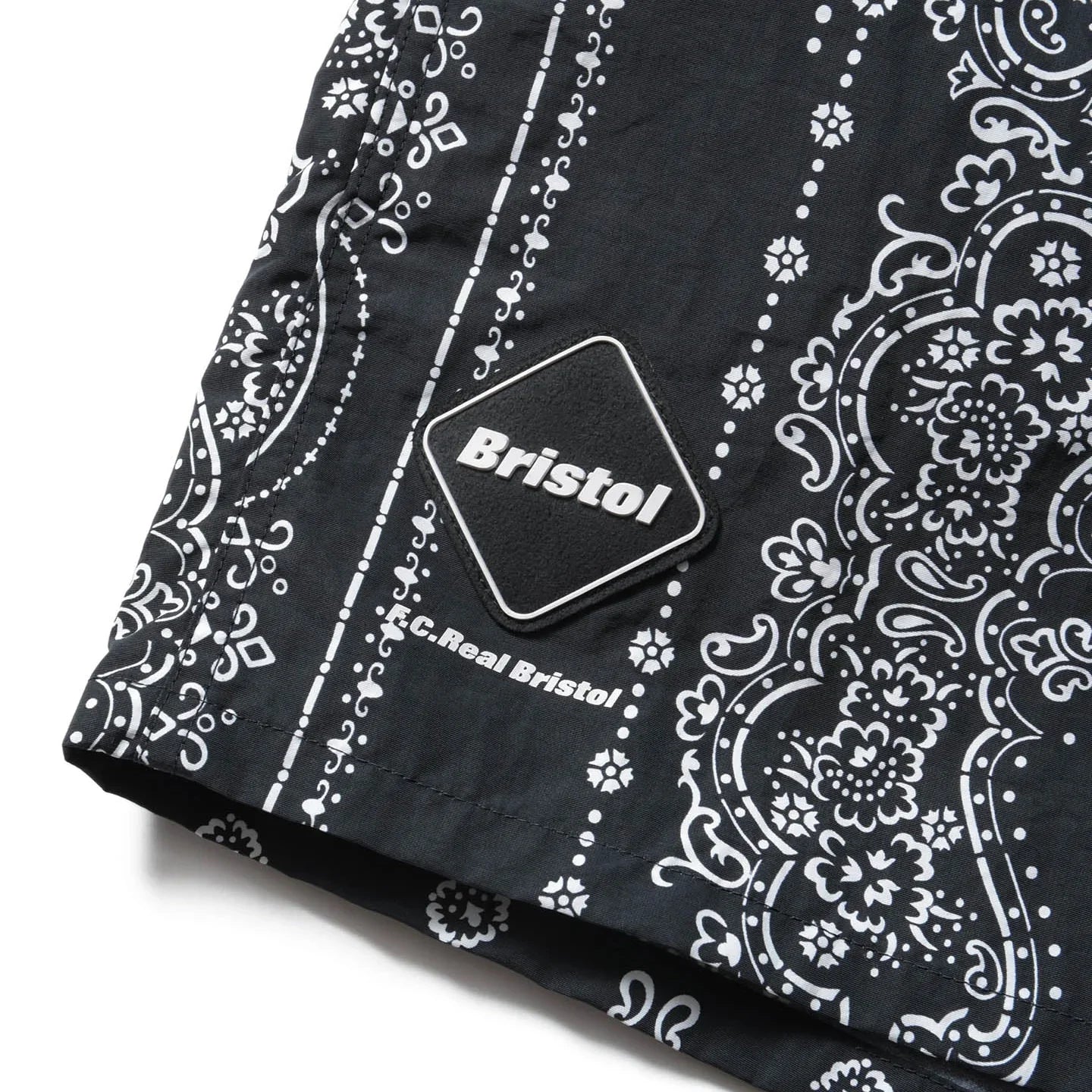 F.C.Real Bristol Bandana Nylon Shorts - Black
