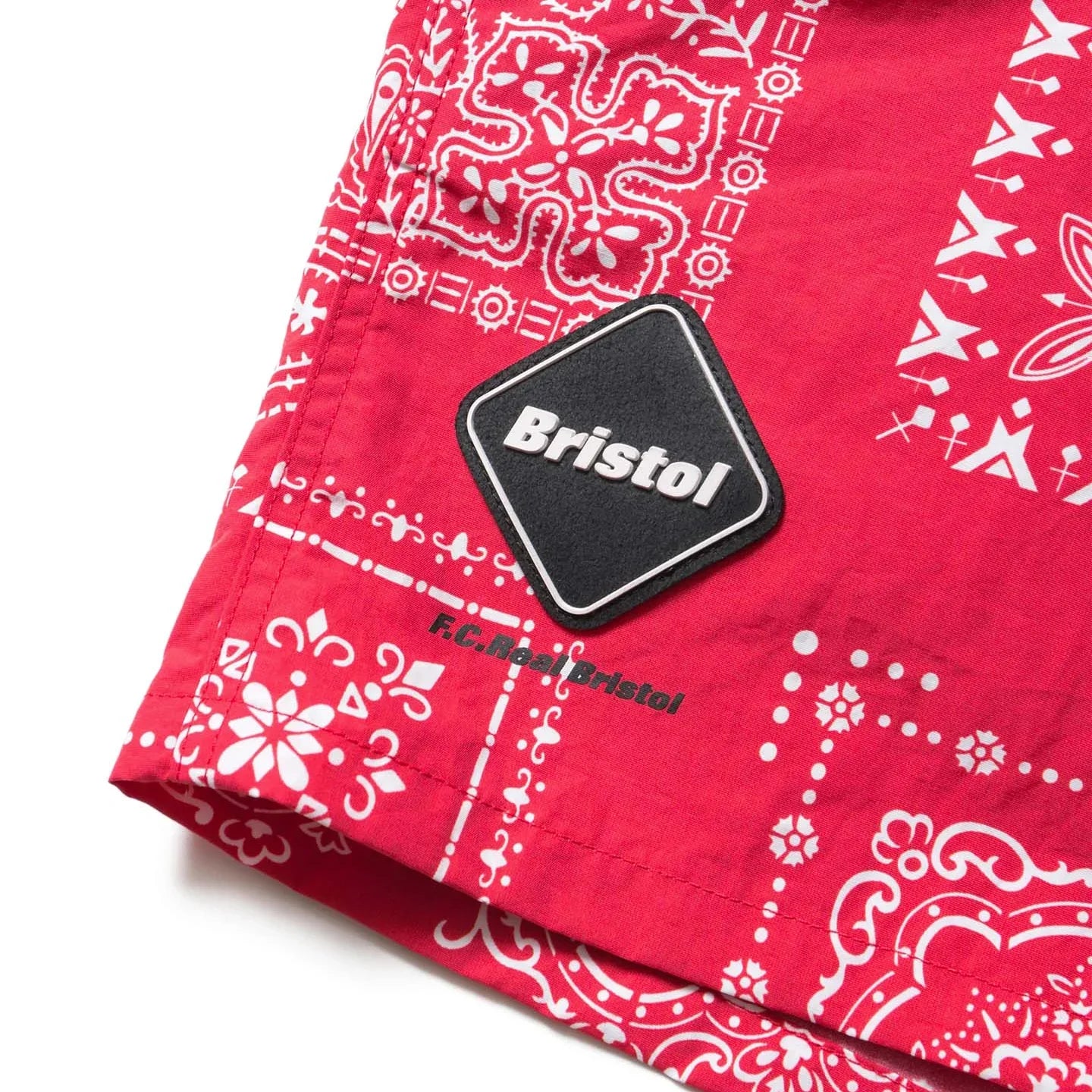 F.C.Real Bristol Bandana Nylon Shorts - Red