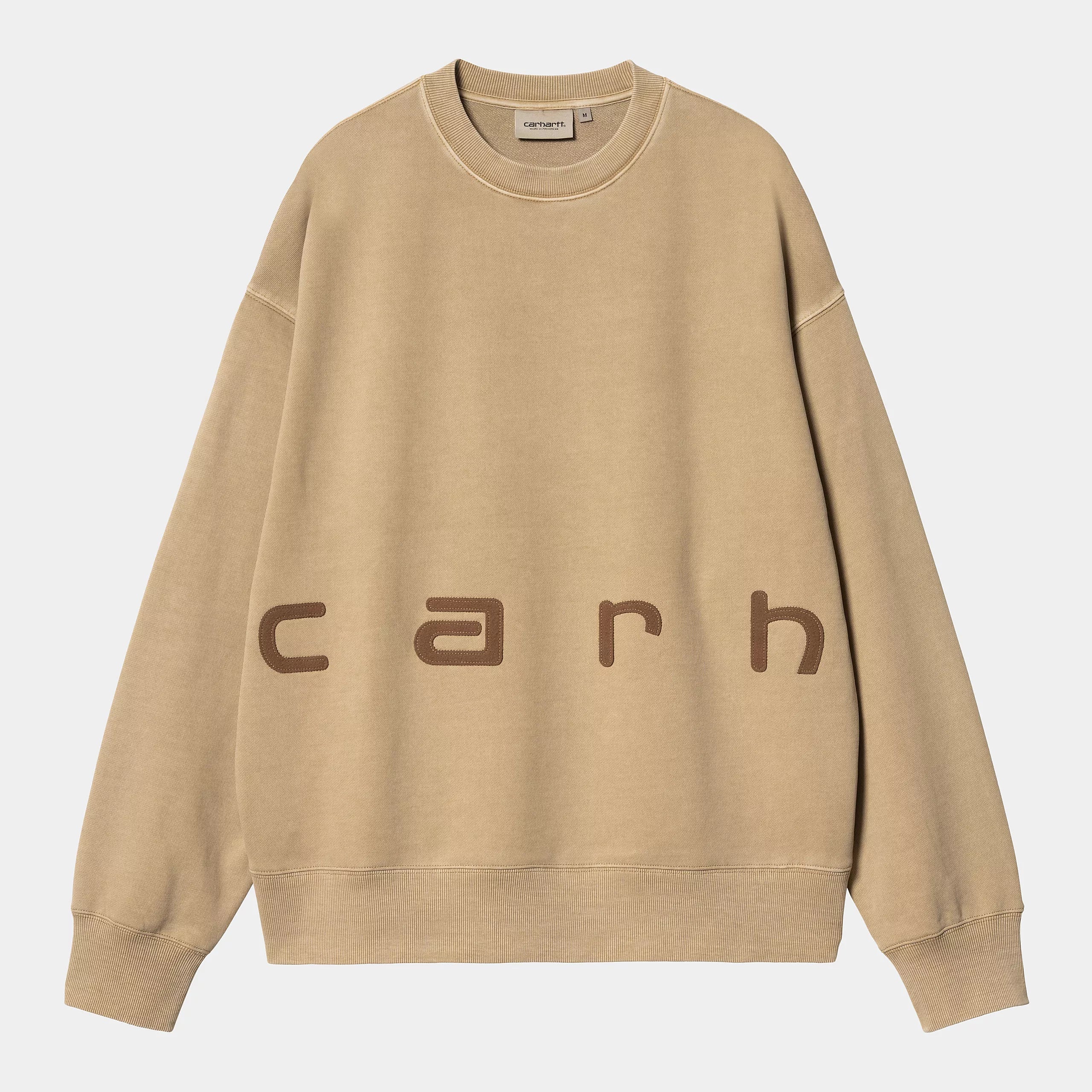 Carhartt WIP Felt Script Sweat - Peanut / Tobacco