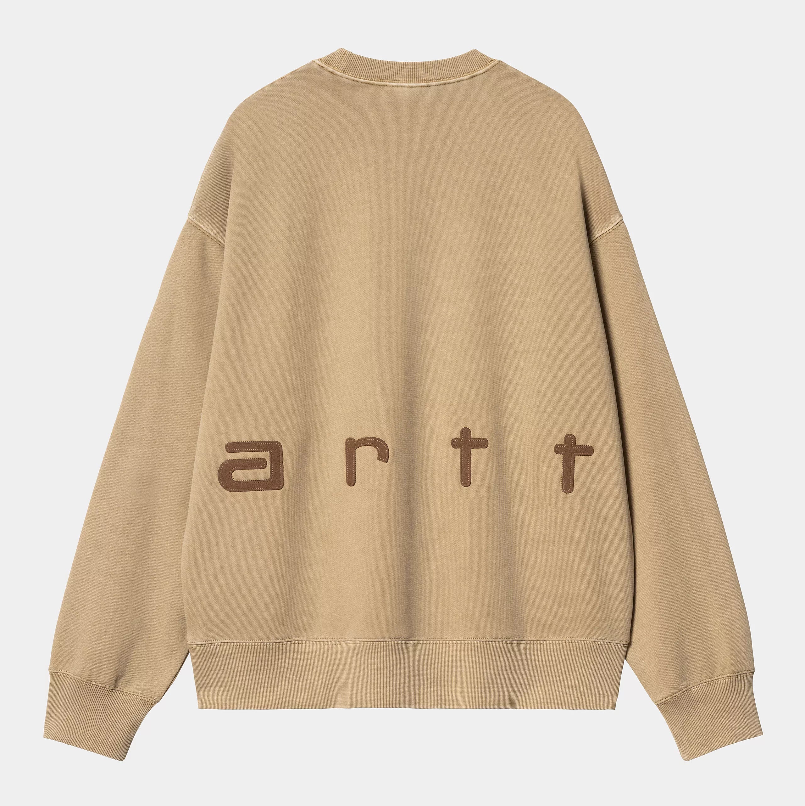 Carhartt WIP Felt Script Sweat - Peanut / Tobacco