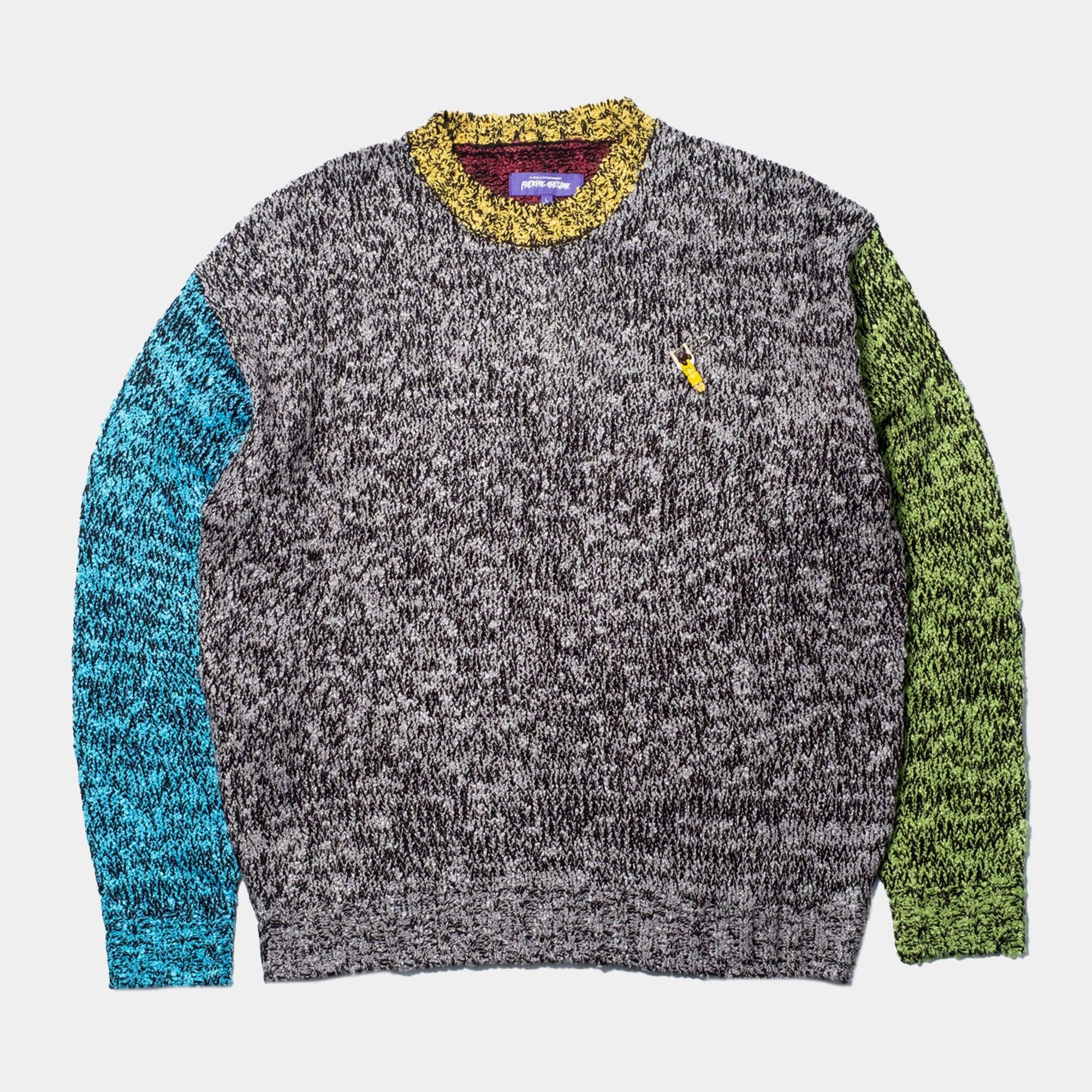 Fucking Awesome - Color Block Fuchiko Unwound Sweater - Never Never