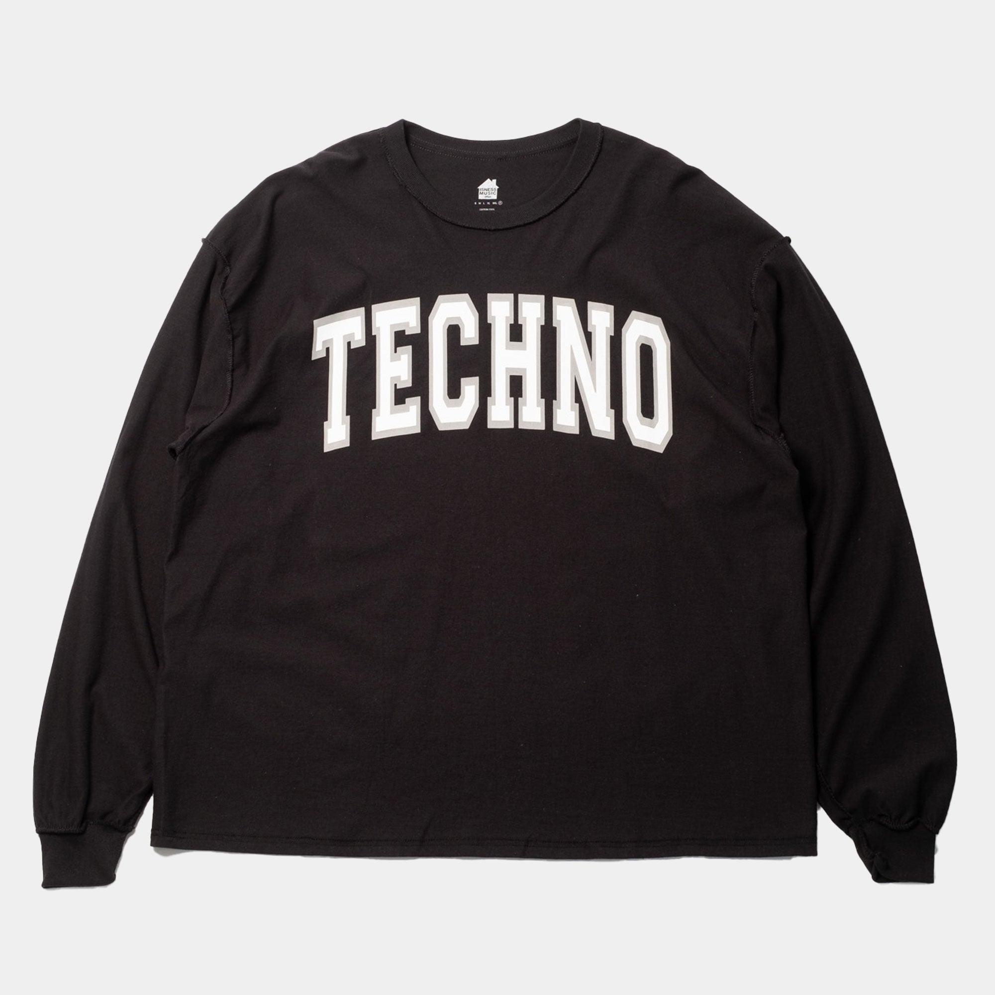 is-ness - Black Techno LS Tee - Never Never