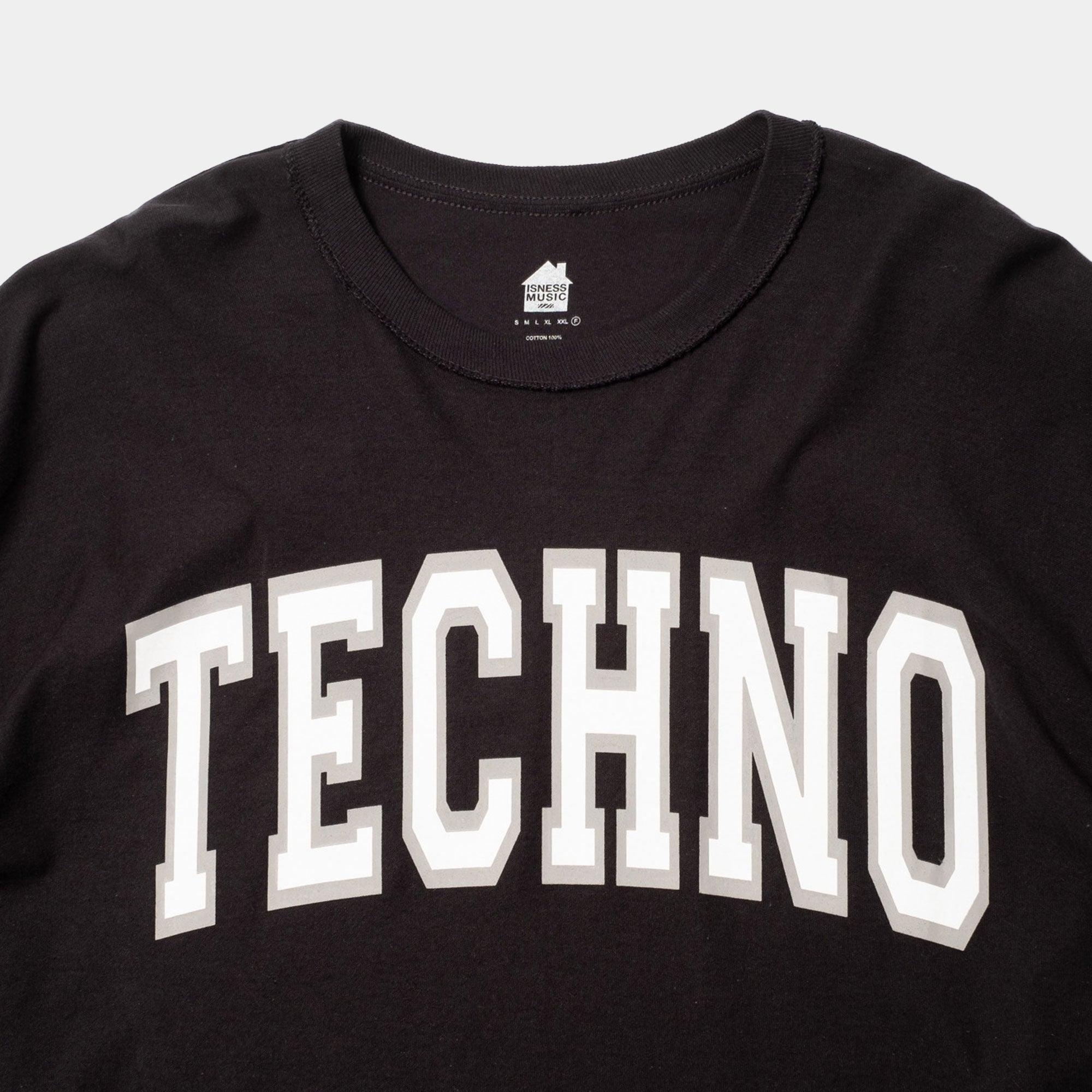 is-ness - Black Techno LS Tee - Never Never