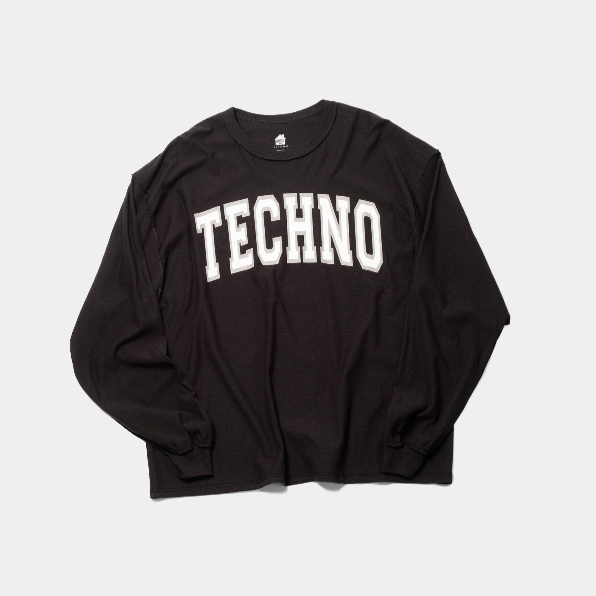 is-ness - Black Techno LS Tee - Never Never