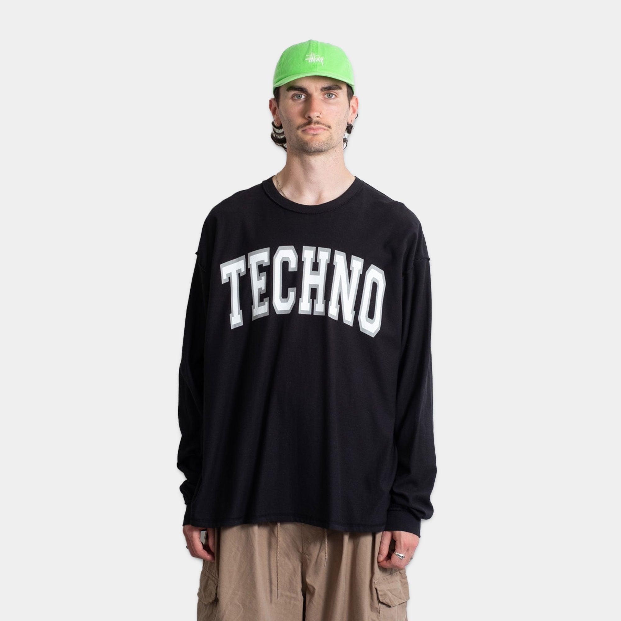 is-ness - Black Techno LS Tee - Never Never