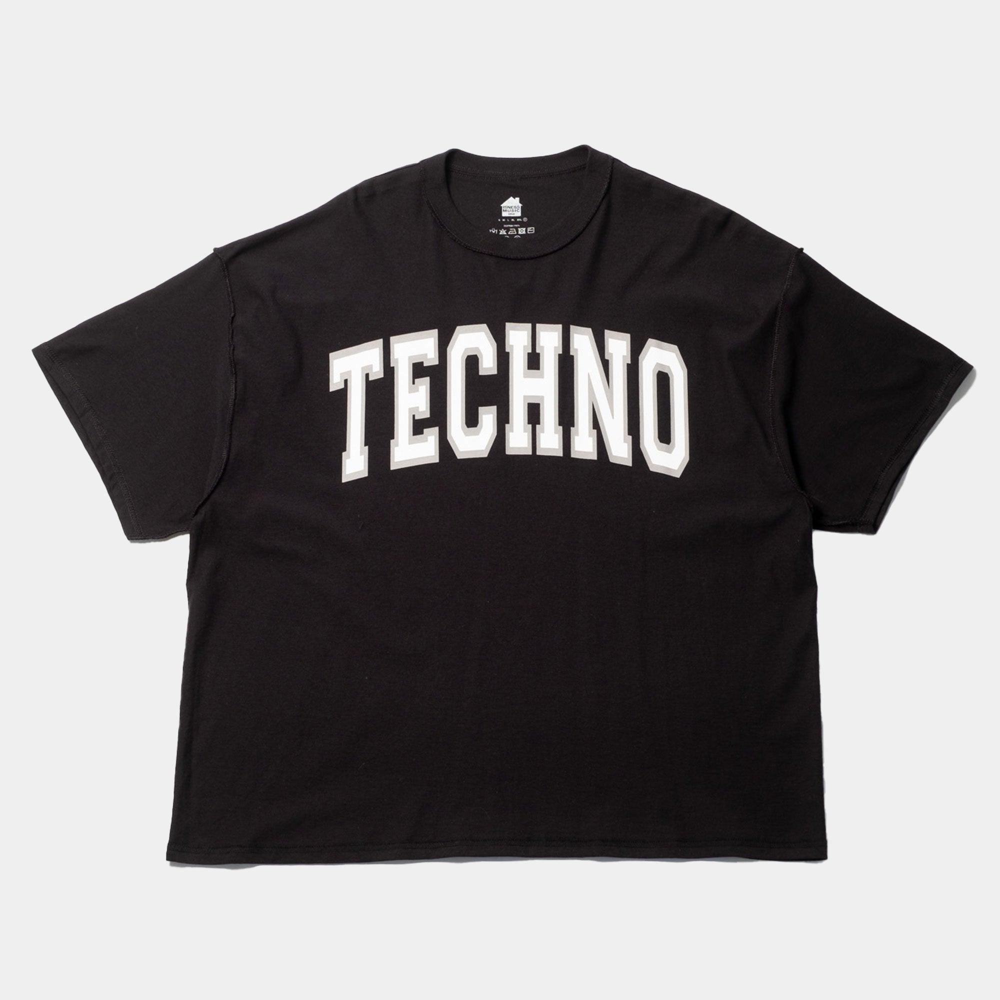 is-ness - Black Techno Tee - Never Never