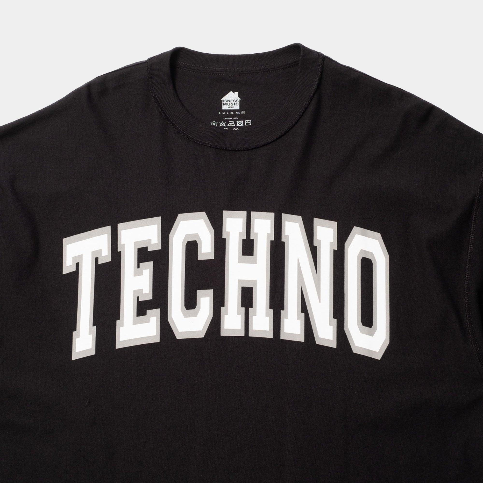 is-ness - Black Techno Tee - Never Never