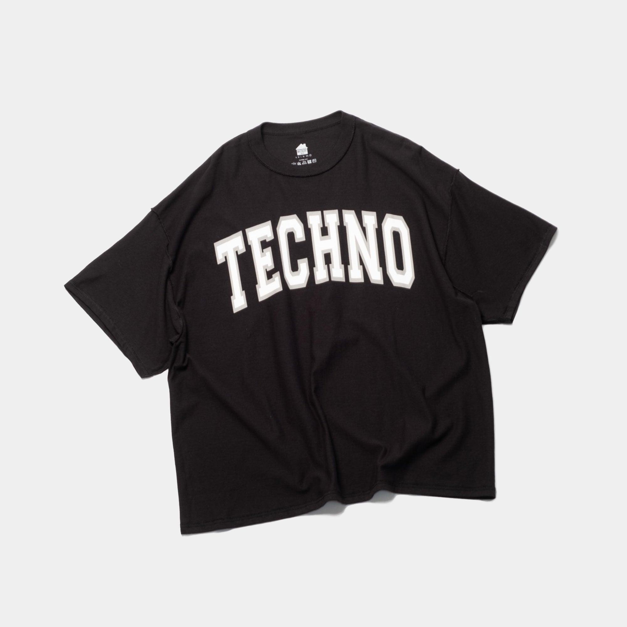 is-ness - Black Techno Tee - Never Never