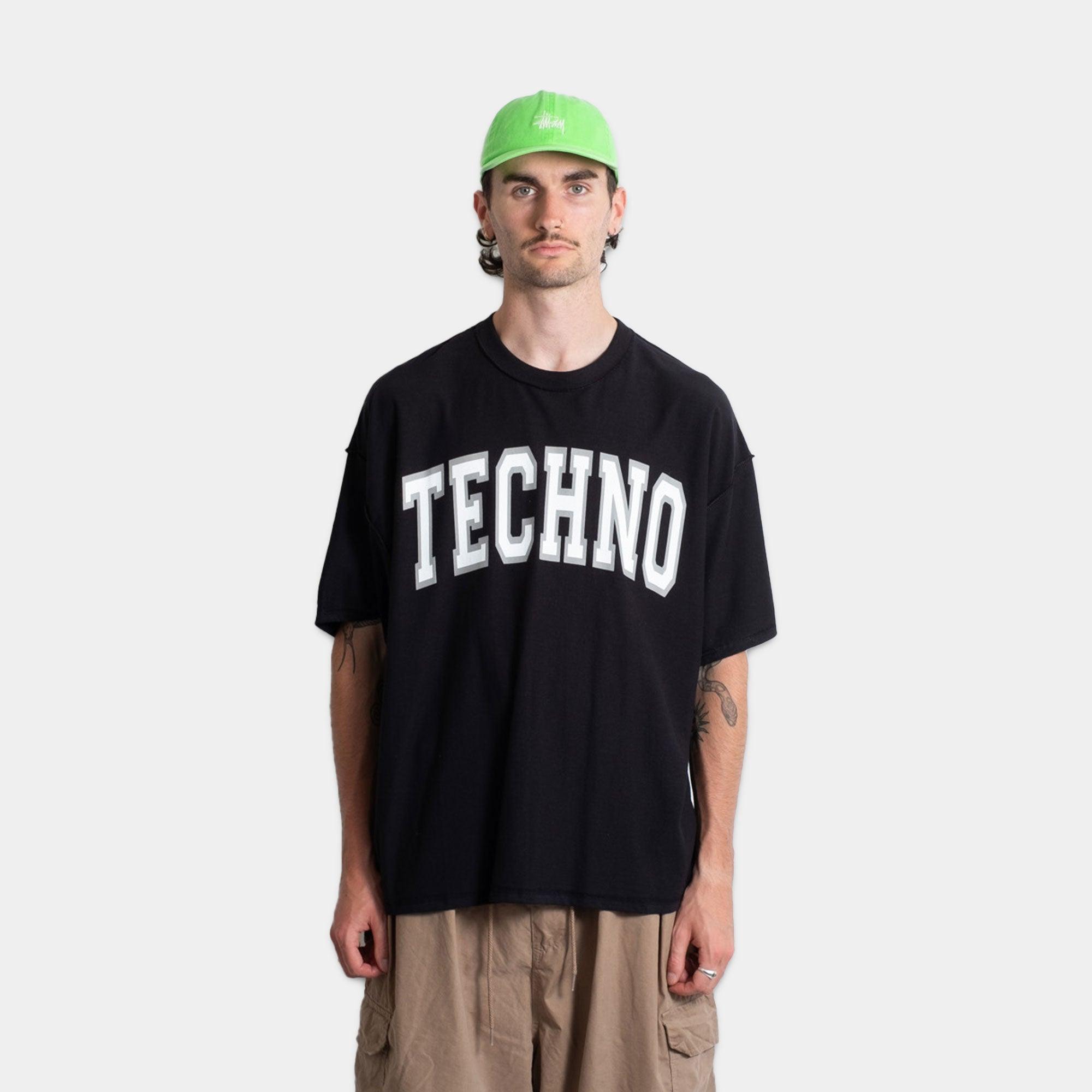 is-ness - Black Techno Tee - Never Never