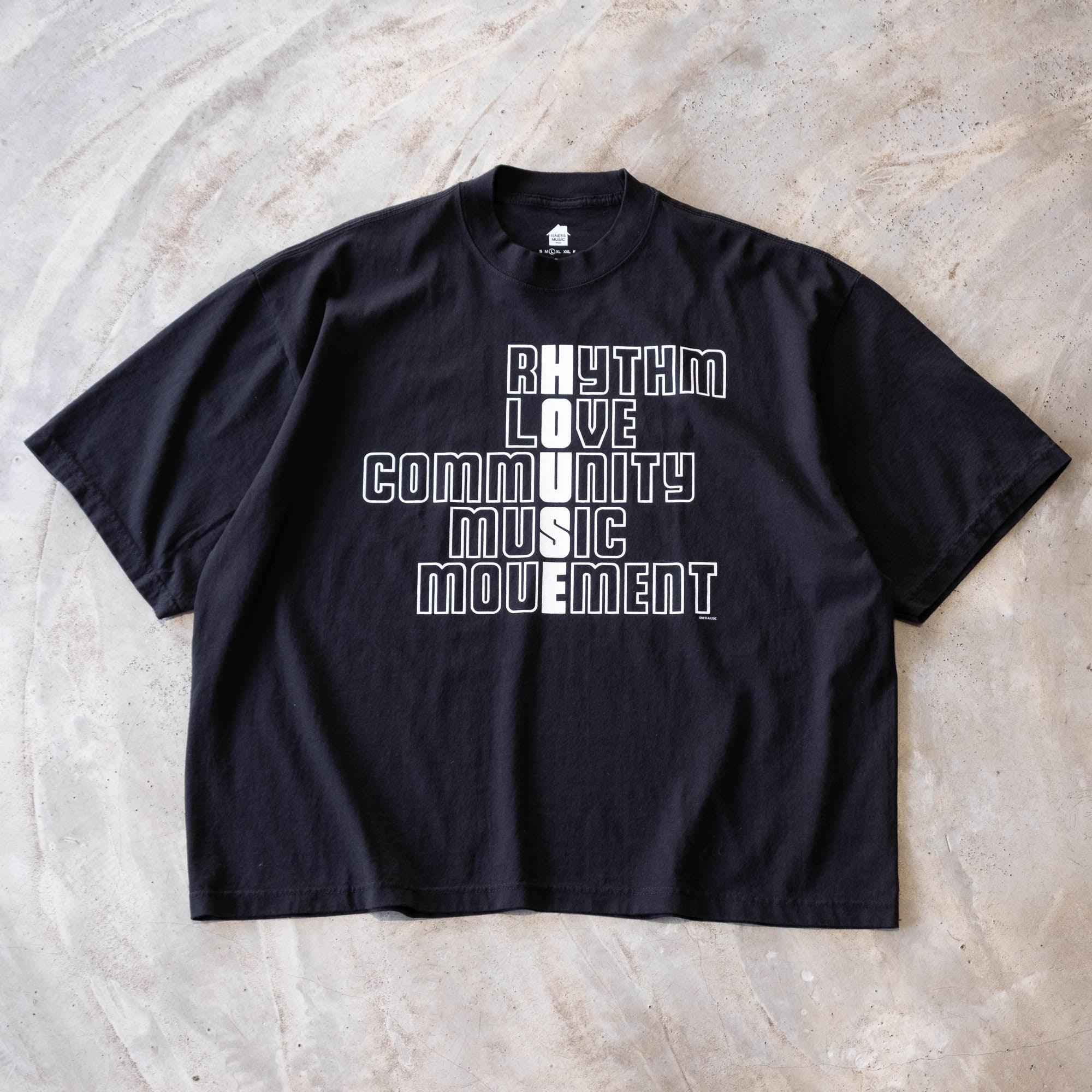 is-ness House Rhythm Tee - Black - Never Never
